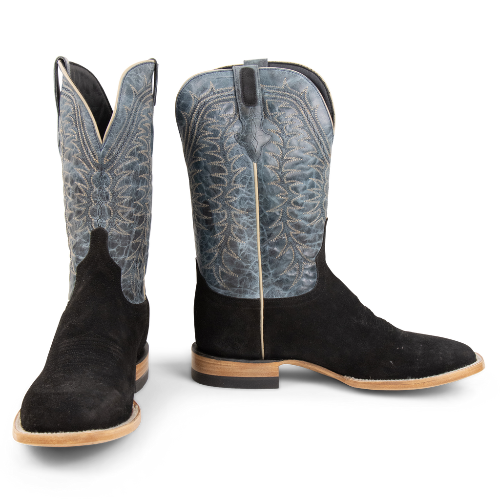 Rough Out Black - Square Toe