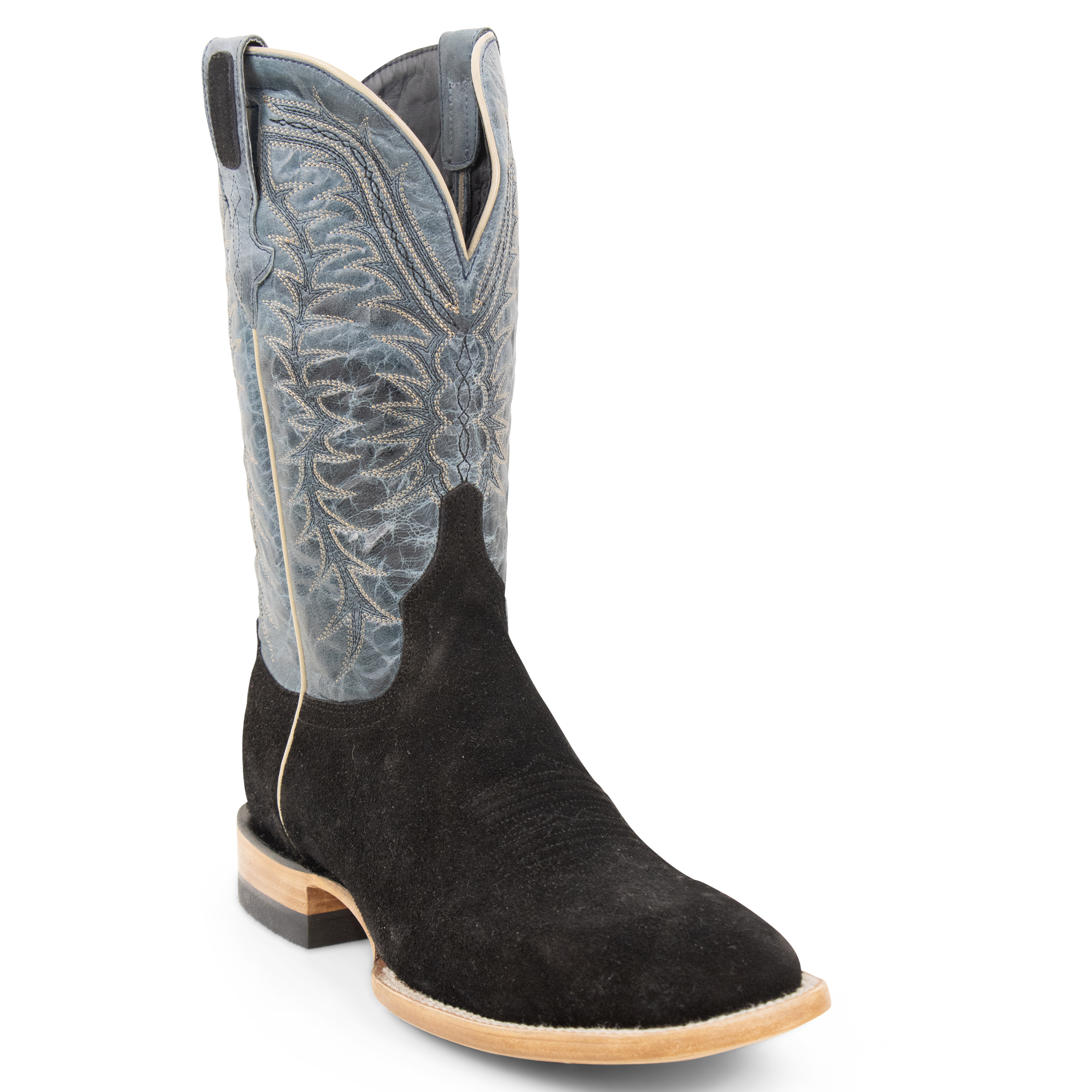 Rough Out Black - Square Toe