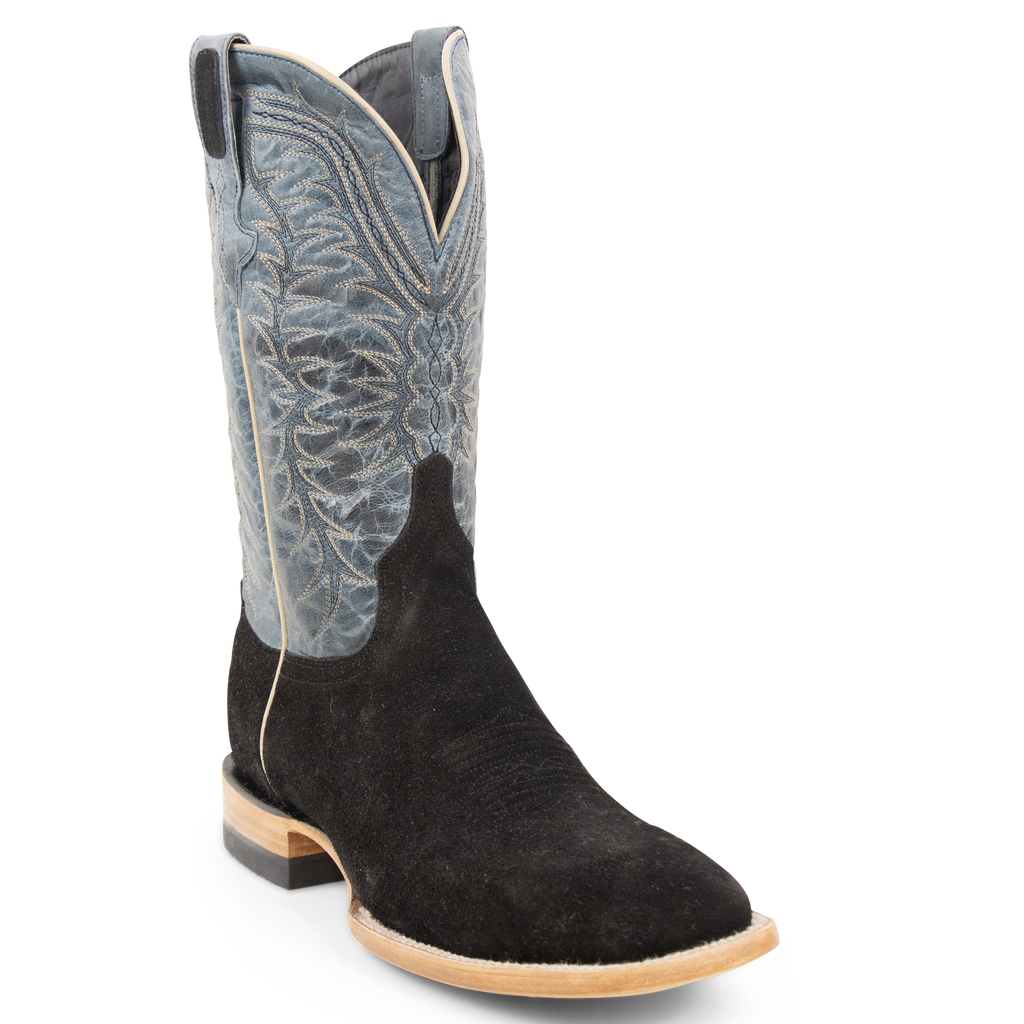 Rough Out Black - Square Toe
