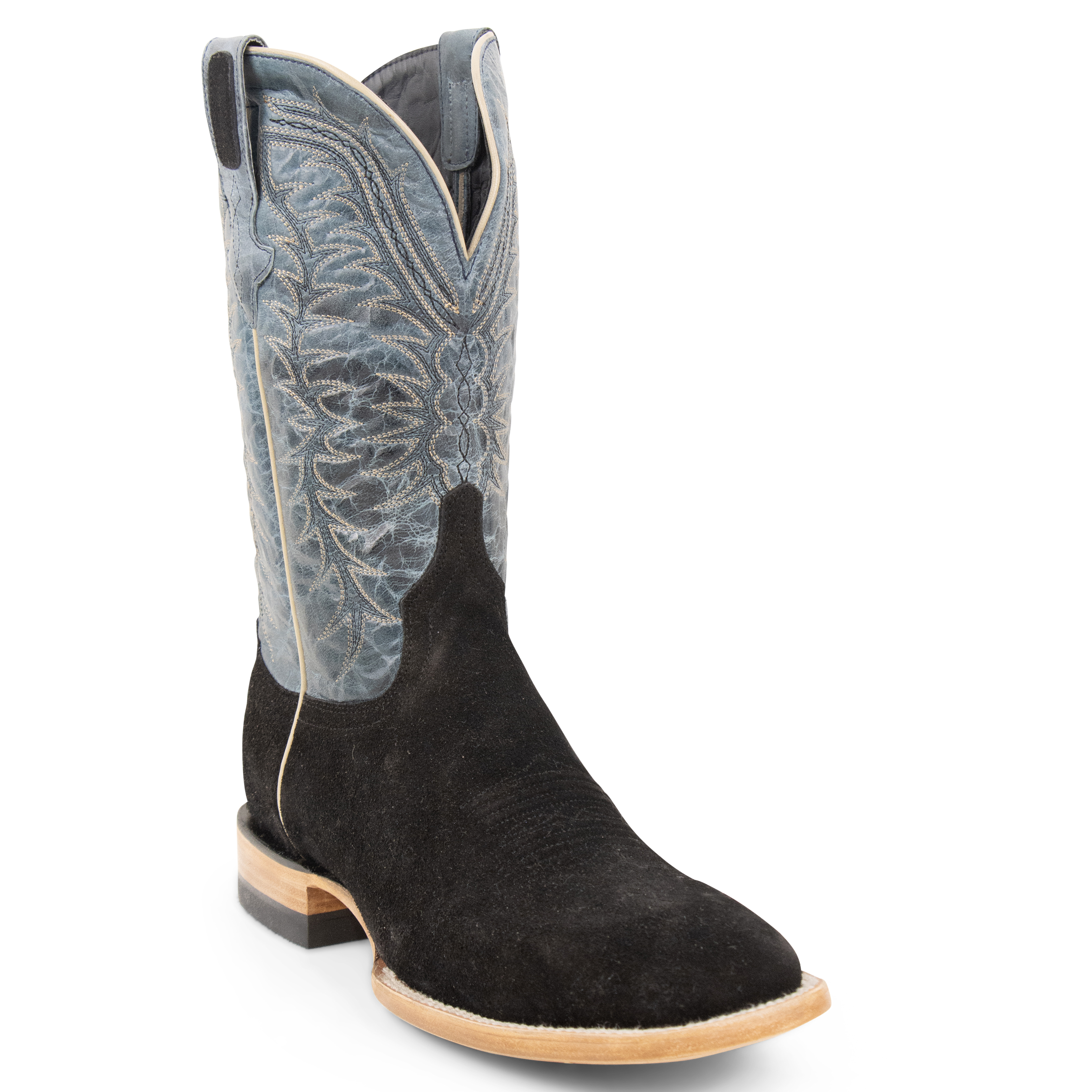 Rough Out Black - Square Toe