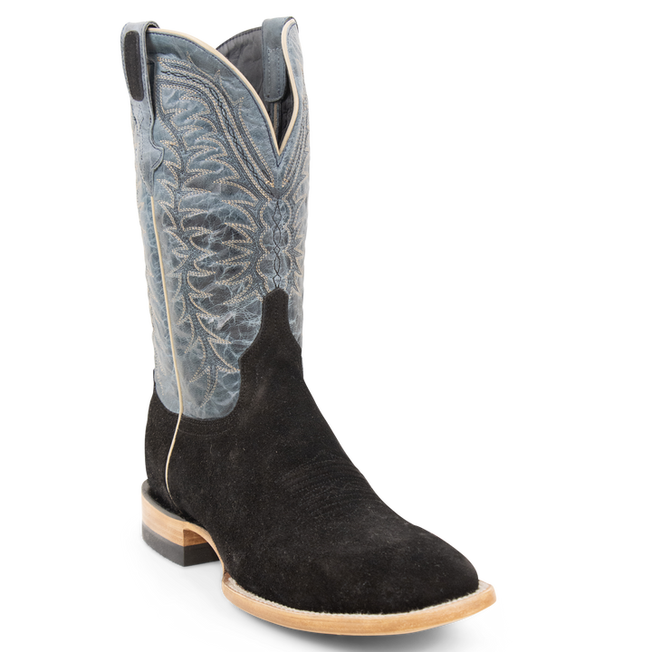 Rough Out Black - Square Toe