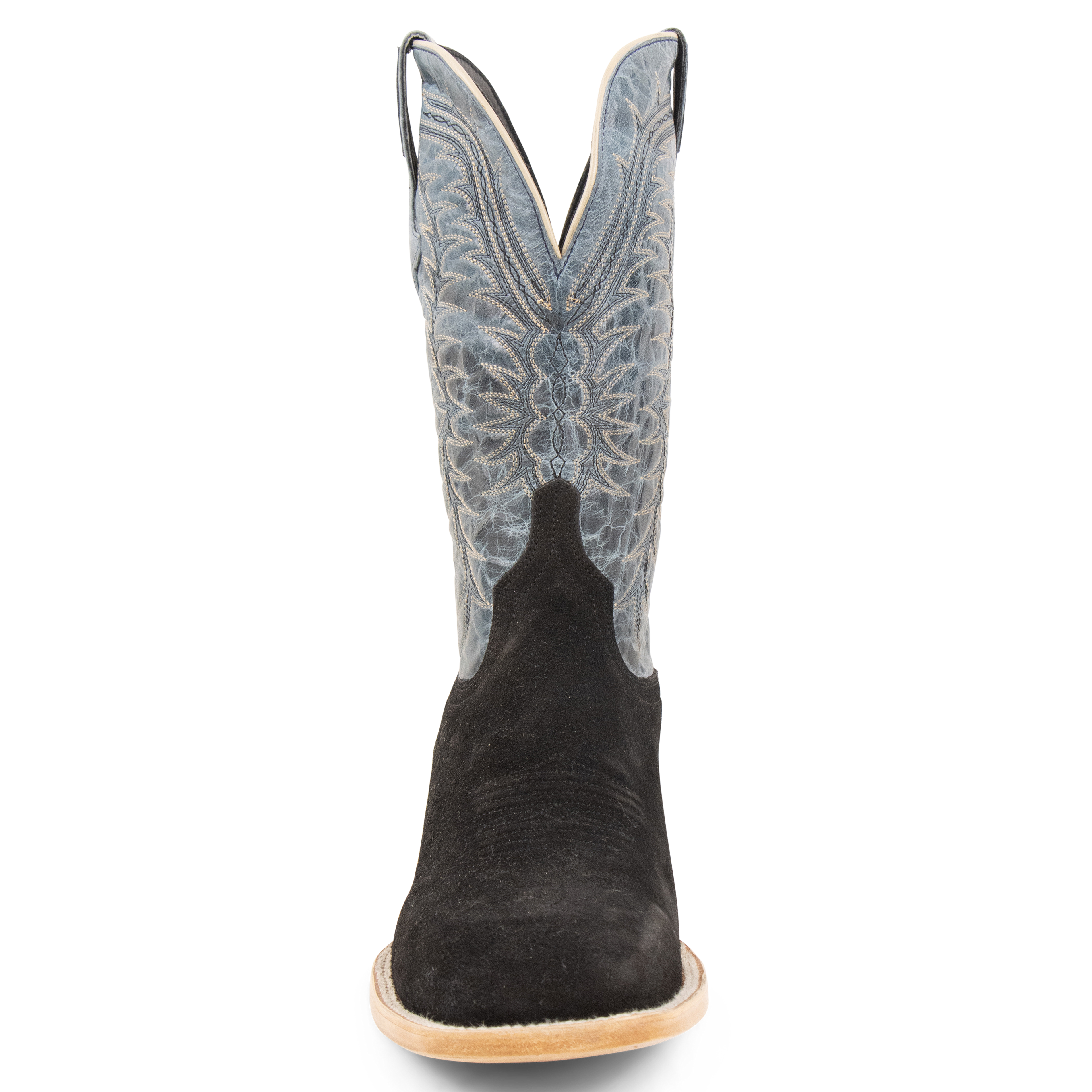 Rough Out Black - Square Toe