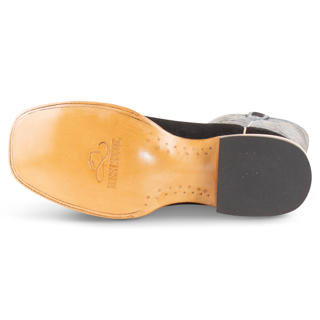 Rough Out Black - Square Toe