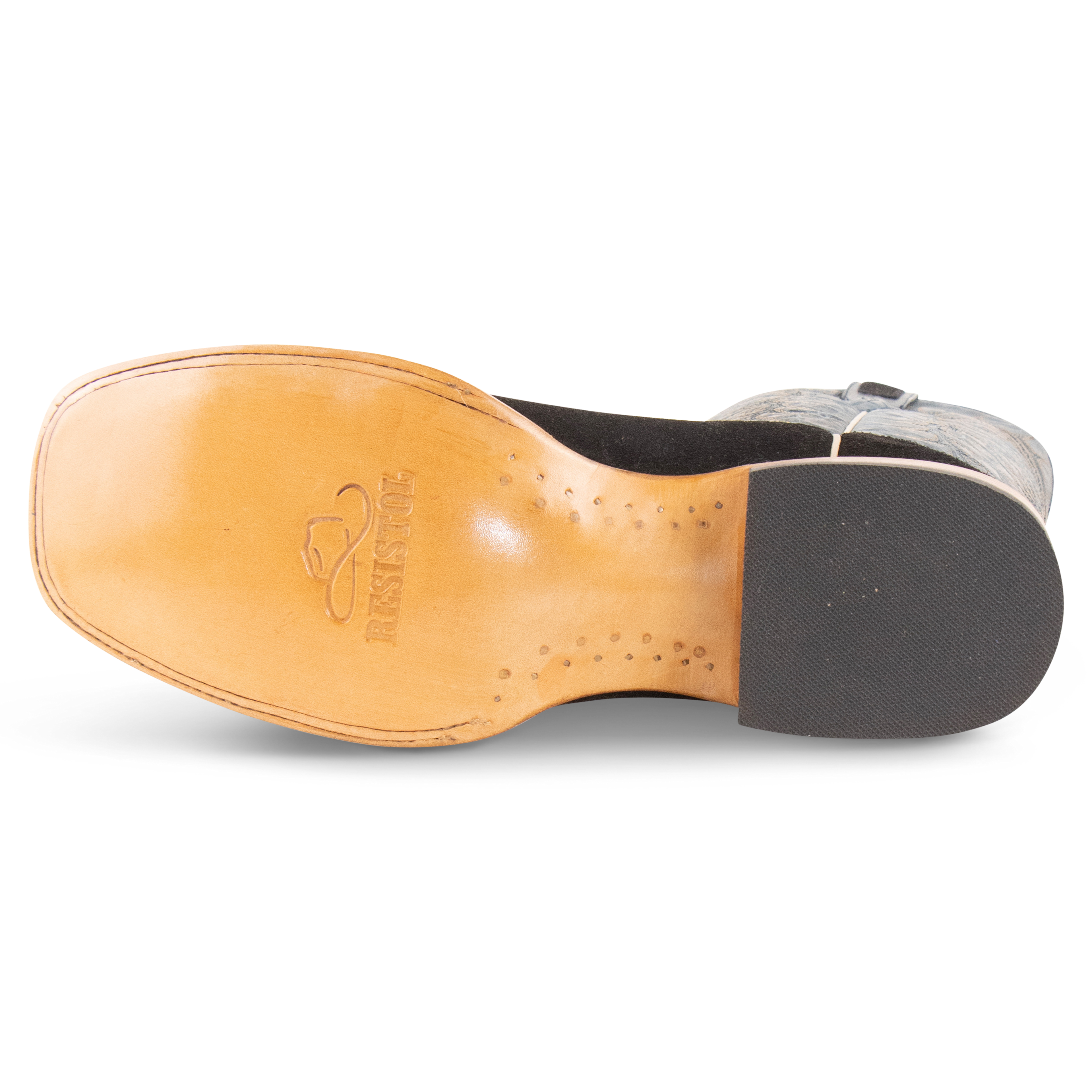 Rough Out Black - Square Toe