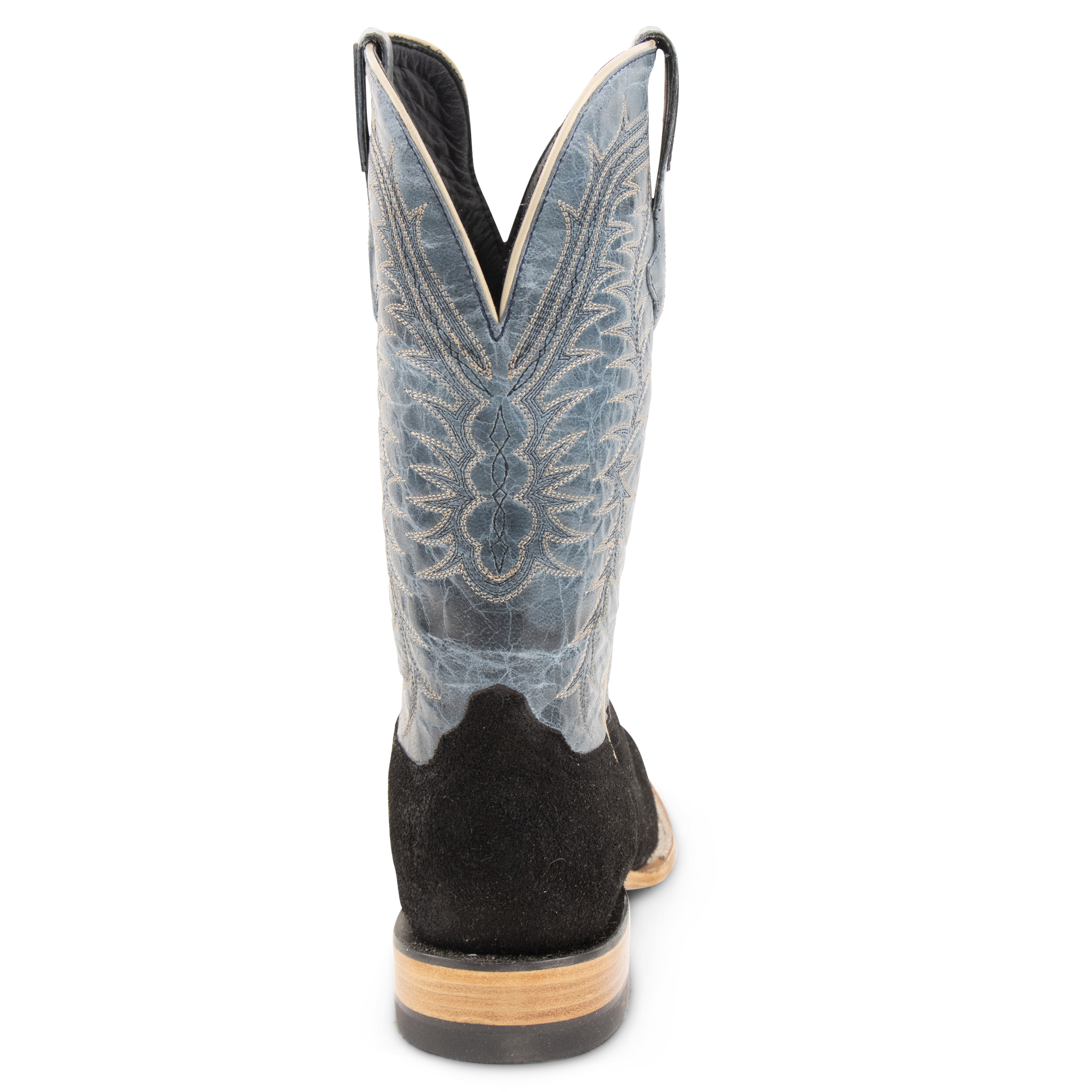 Rough Out Black - Square Toe