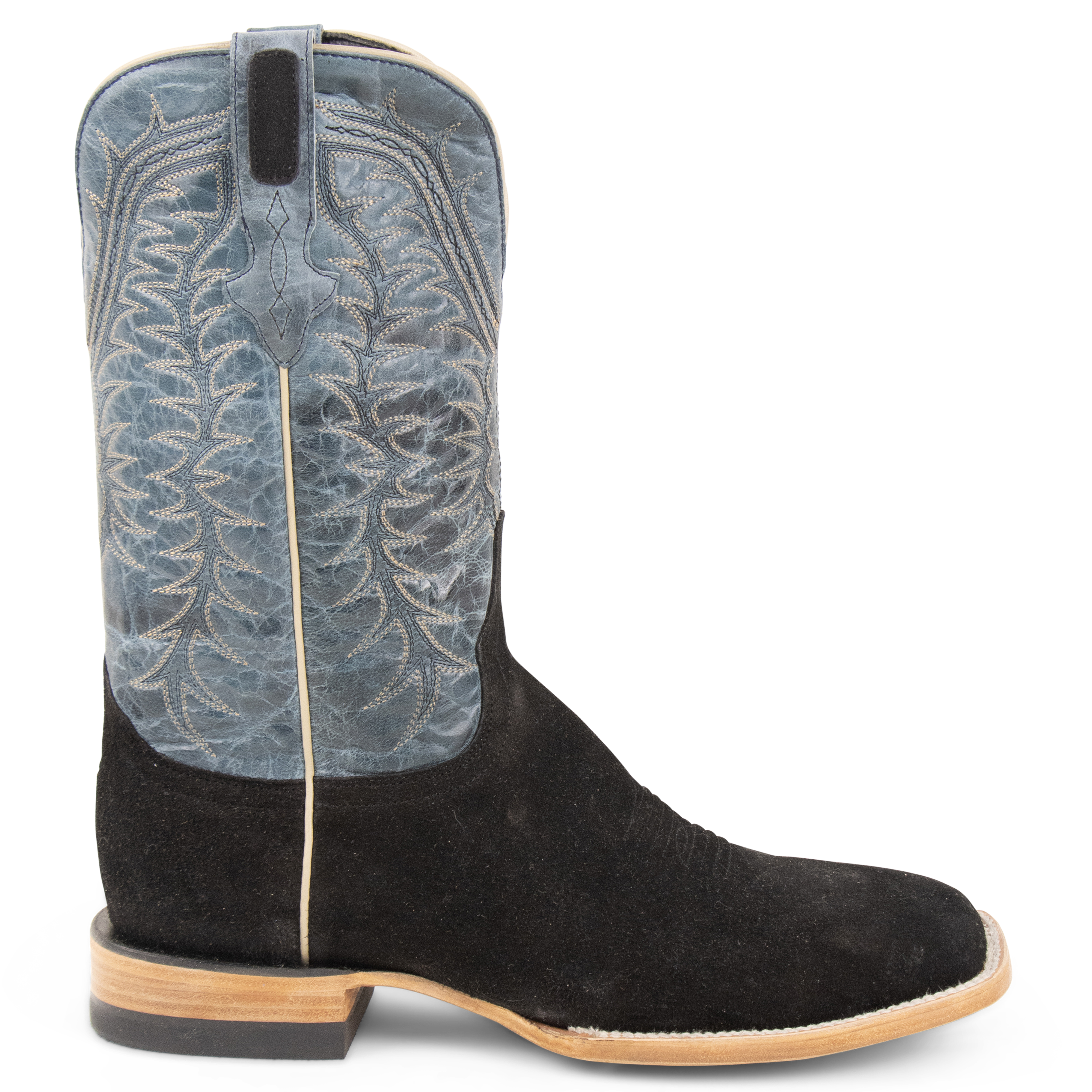 Rough Out Black - Square Toe