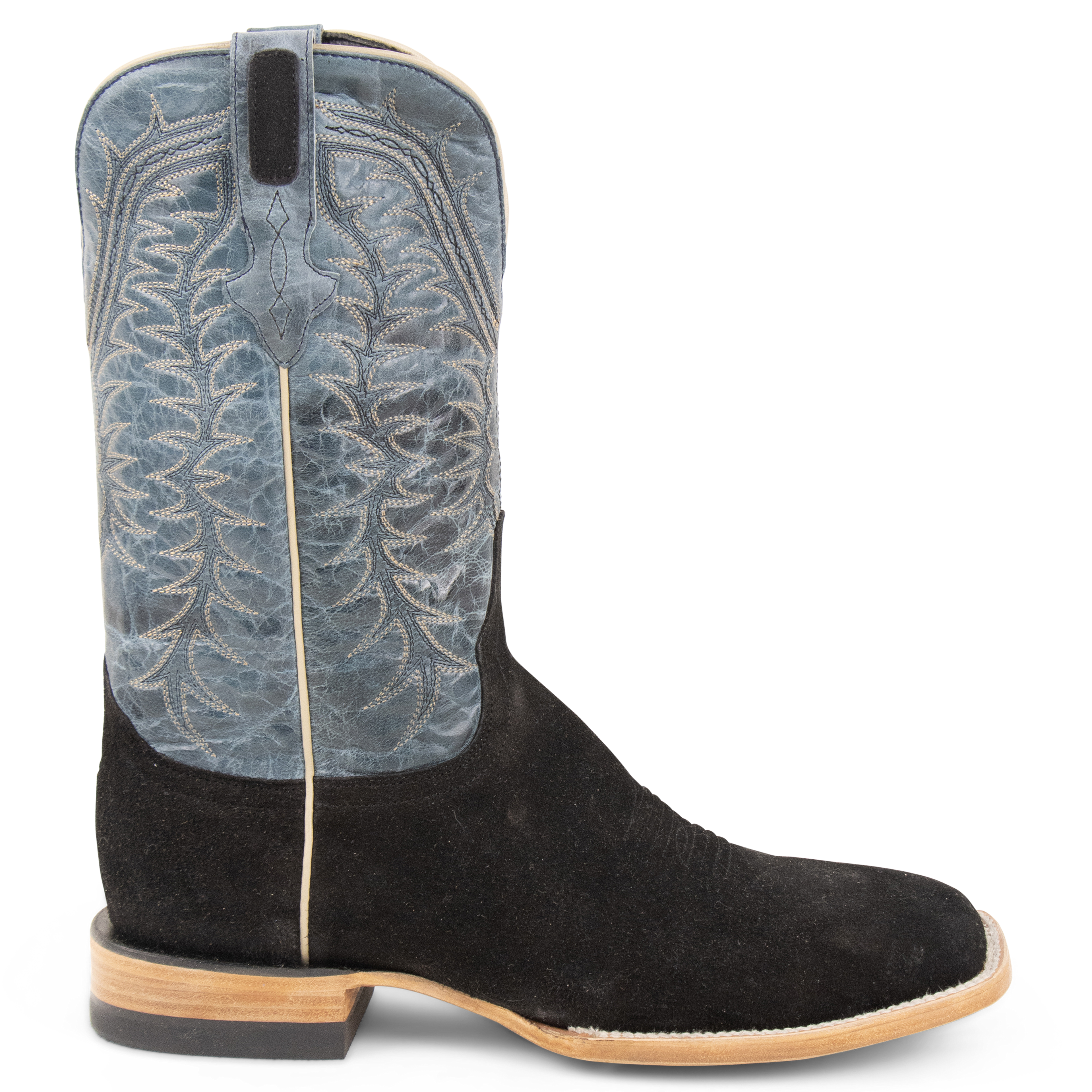 Rough Out Black - Square Toe