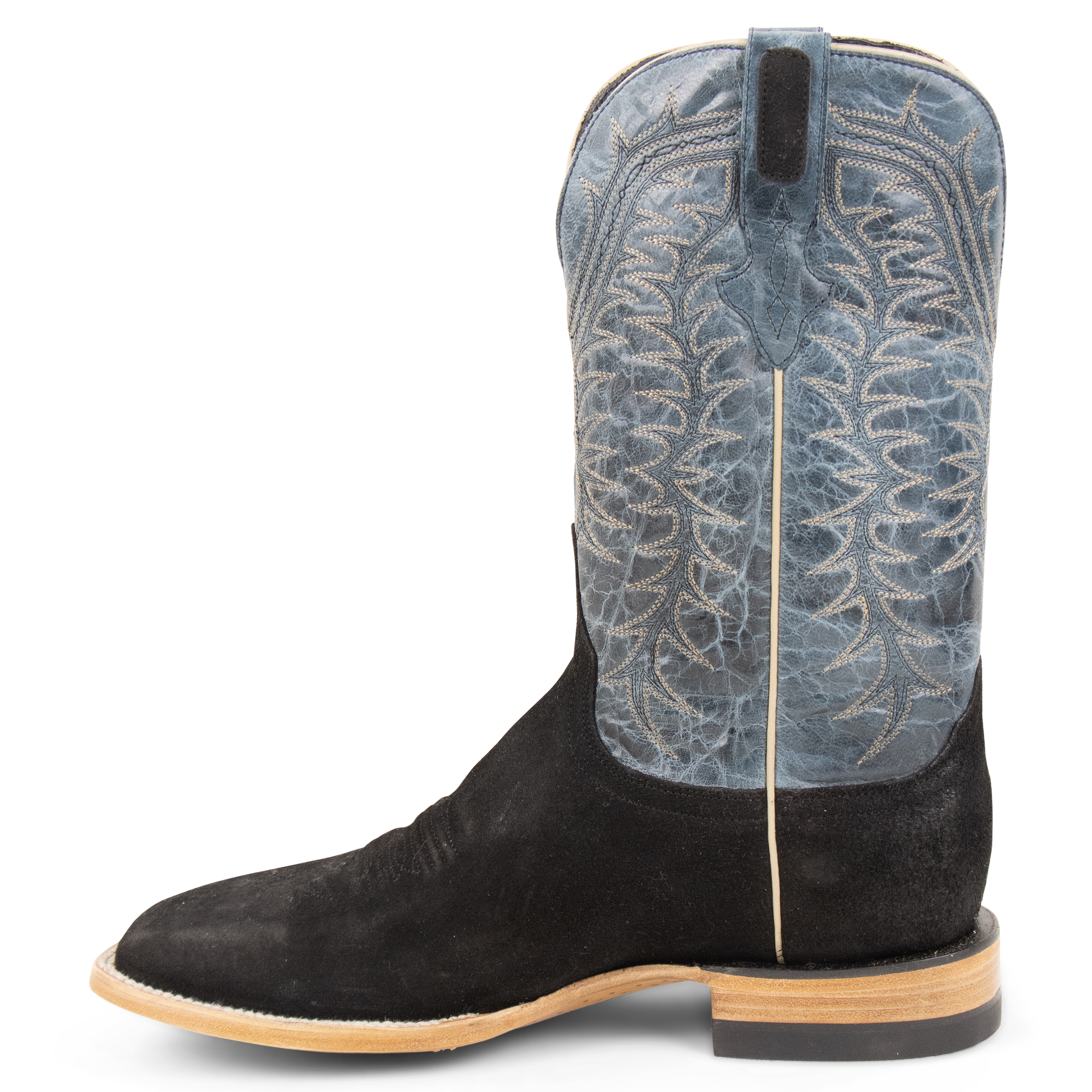 Rough Out Black - Square Toe