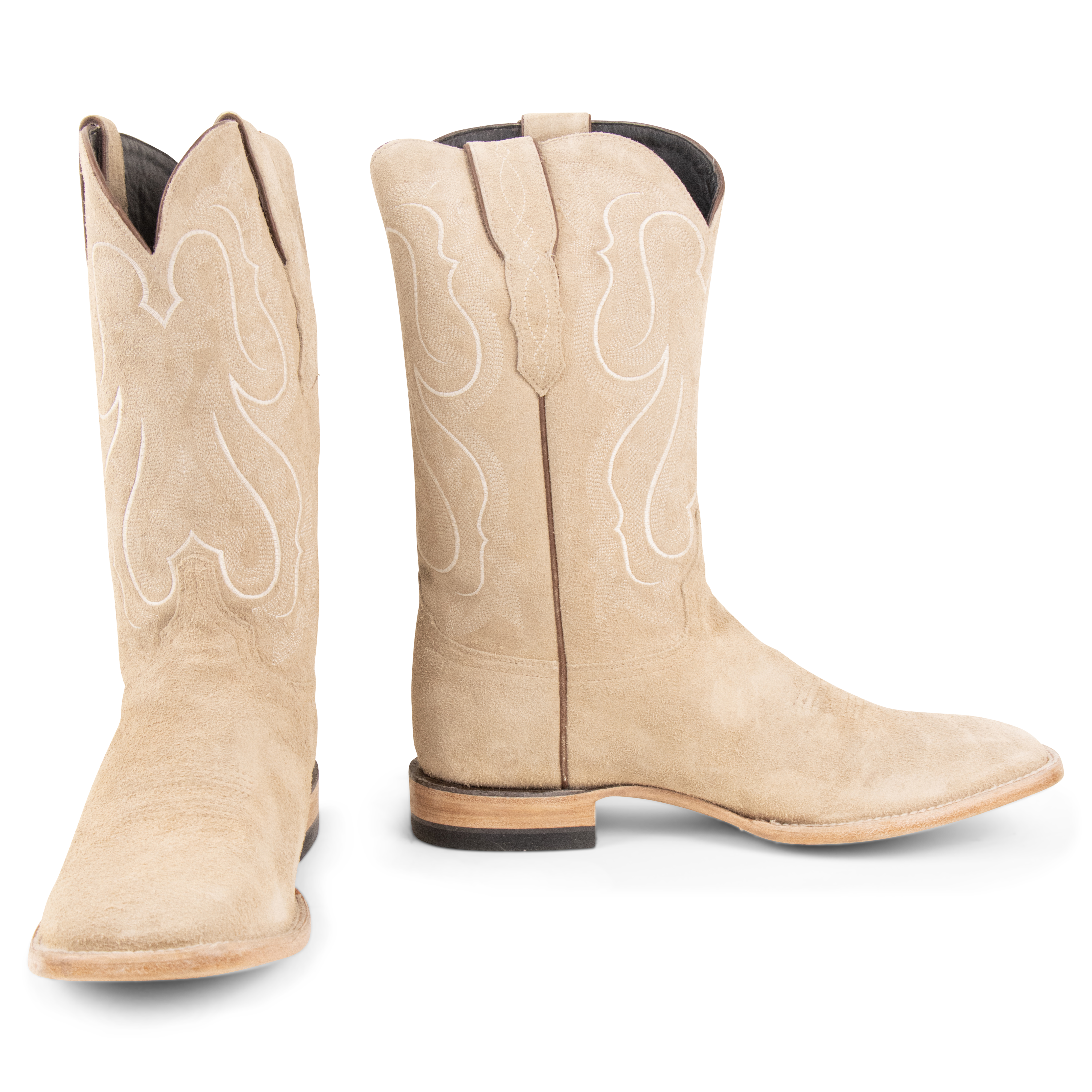 Stonewashed Rough Out Sand - Square Toe