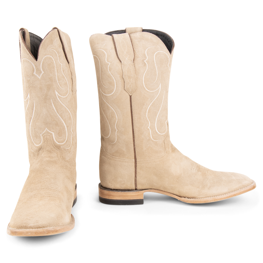 Stonewashed Rough Out Sand - Square Toe