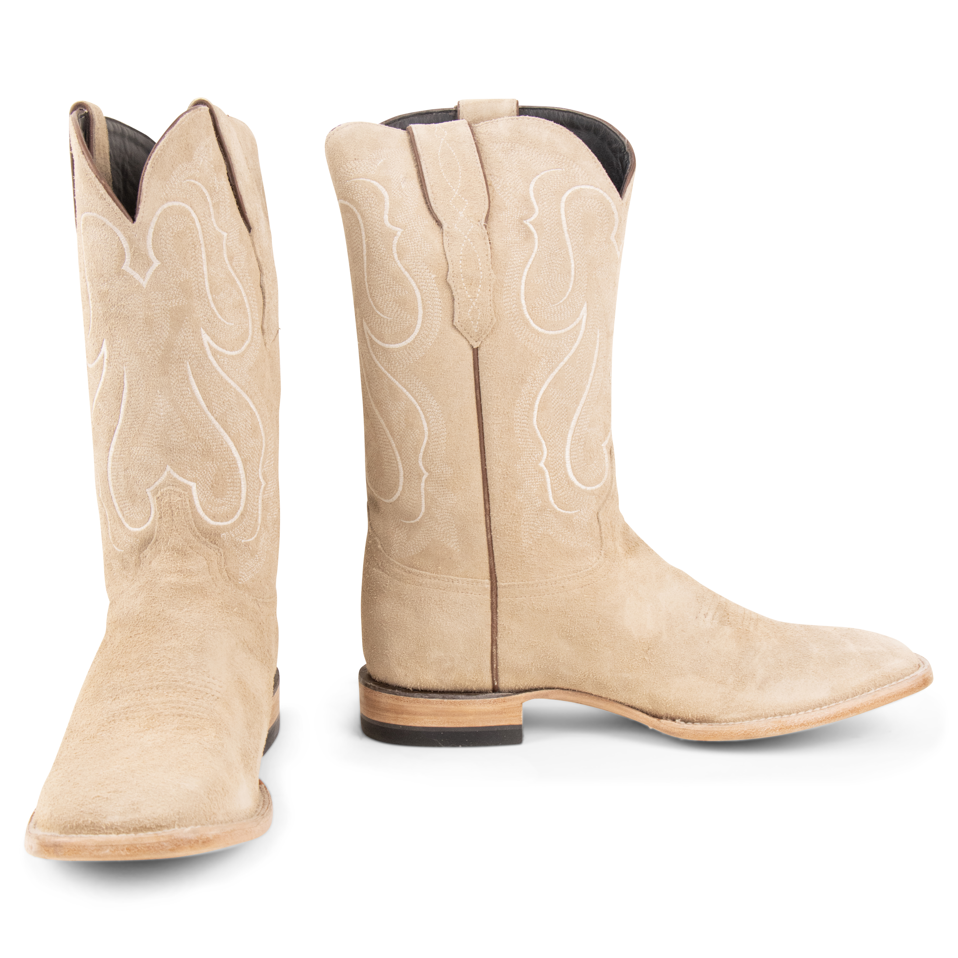 Stonewashed Rough Out Sand - Square Toe