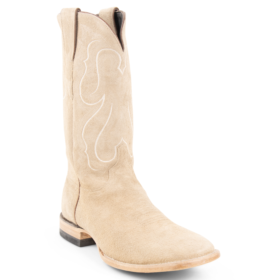 Stonewashed Rough Out Sand - Square Toe