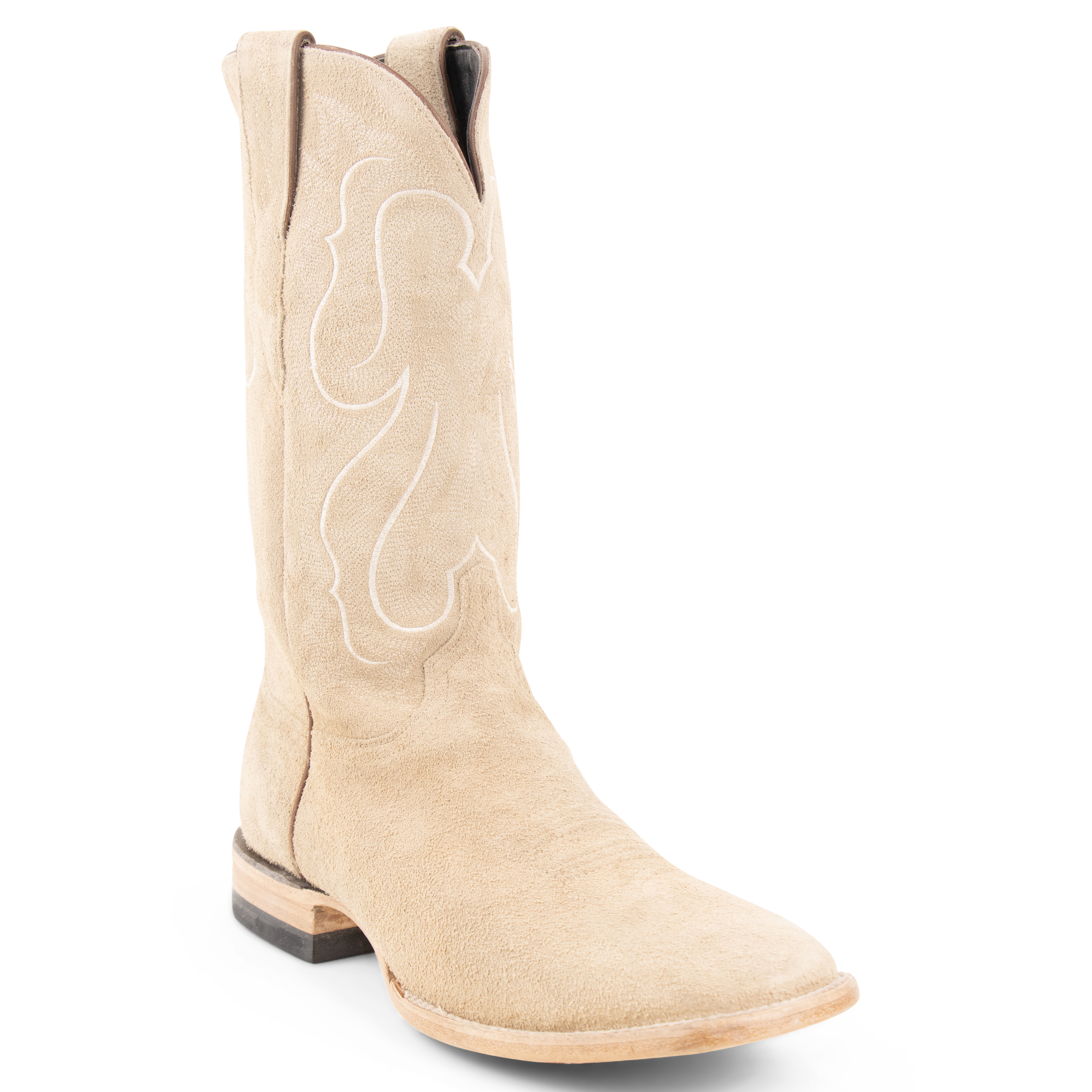Stonewashed Rough Out Sand - Square Toe