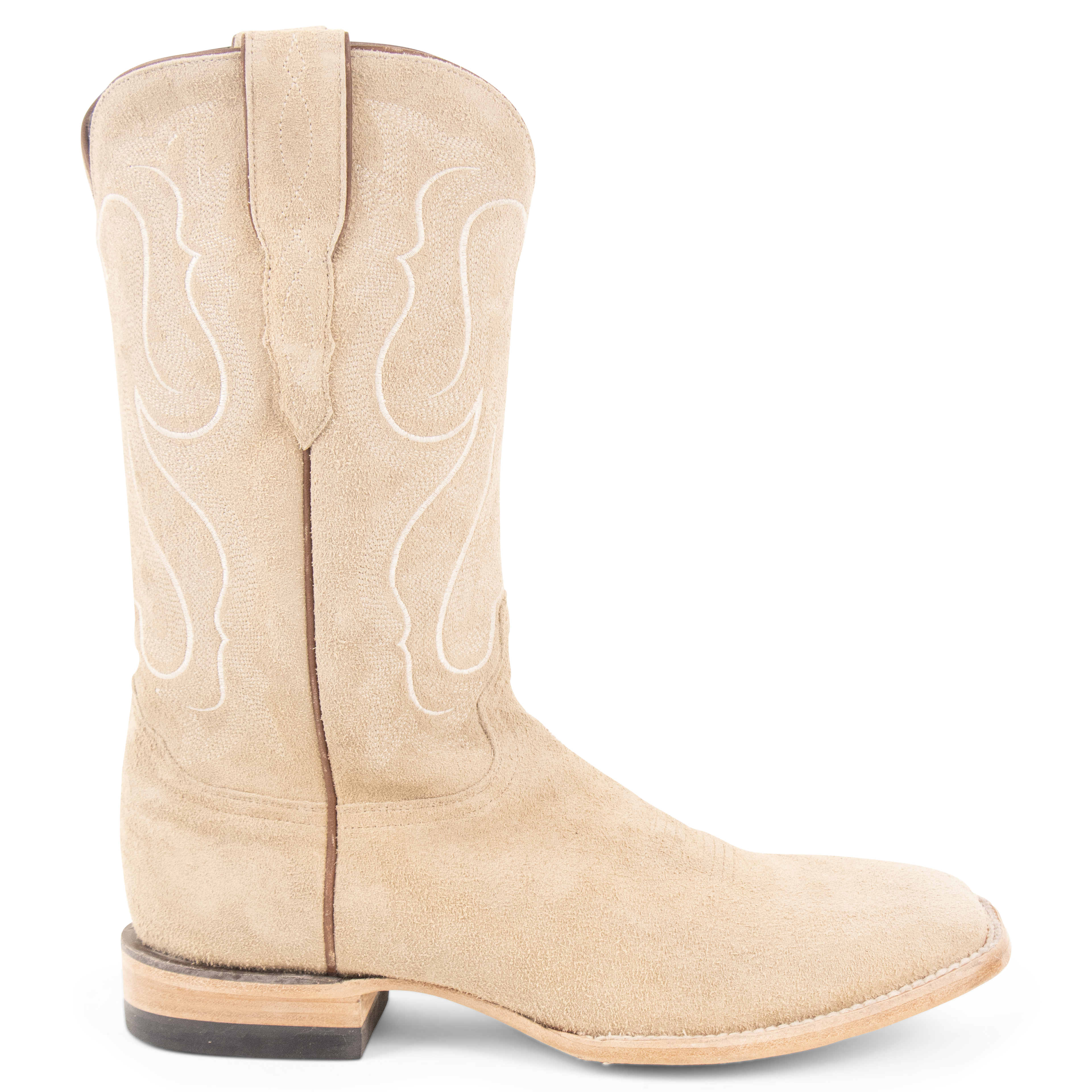 Stonewashed Rough Out Sand - Square Toe