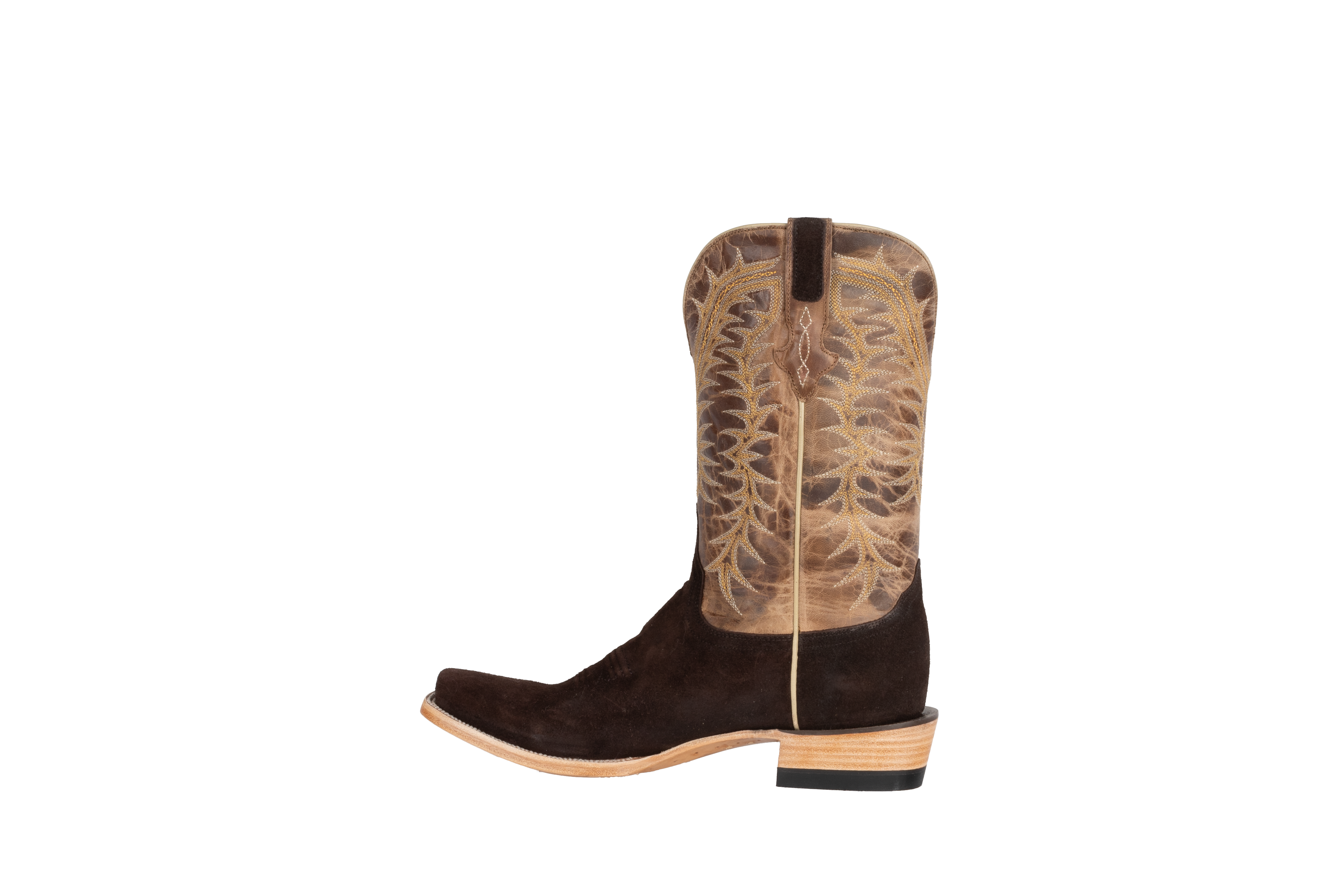 Resistol Boots Rough Out Chocolate - Cutter Toe