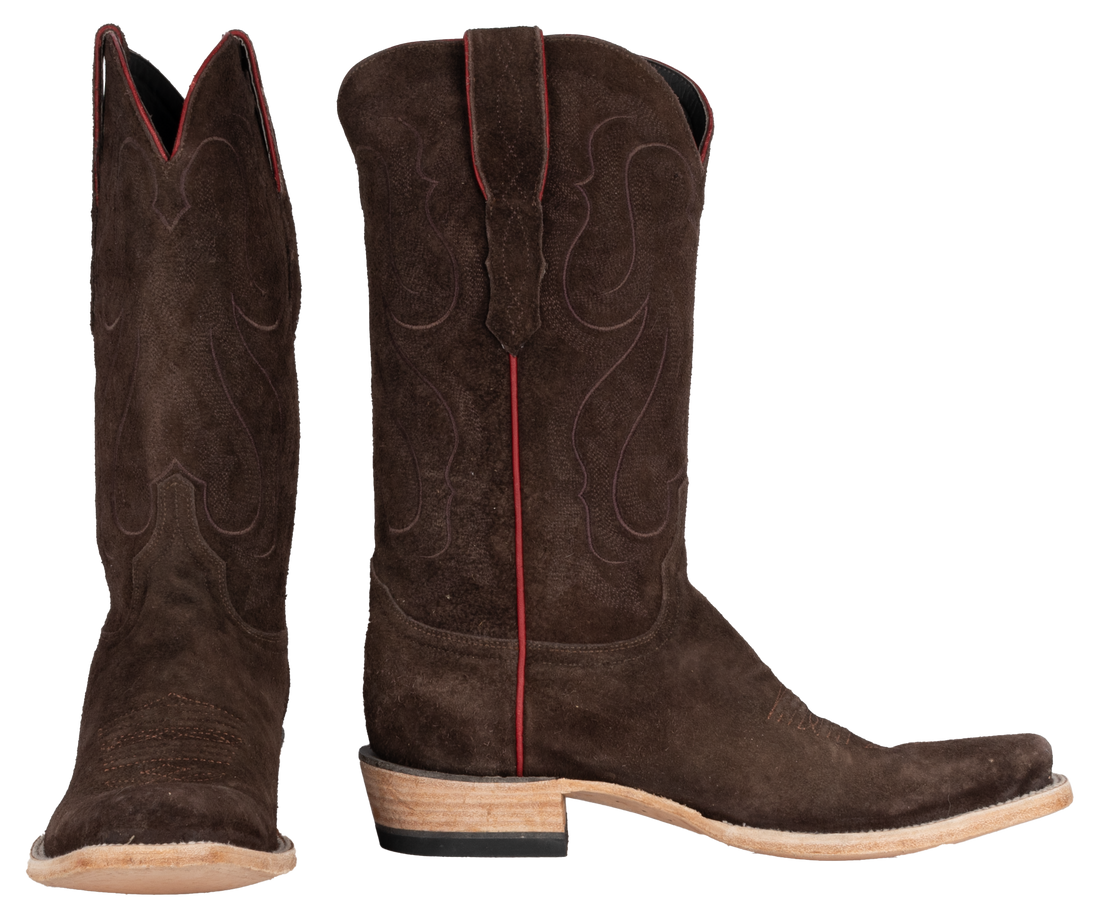 Stonewashed Rough Out Chocolate - Cutter Toe