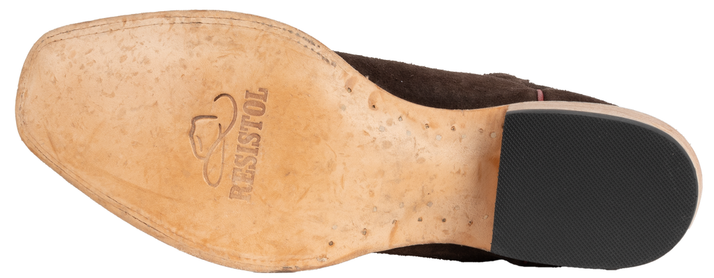 Stonewashed Rough Out Chocolate - Cutter Toe