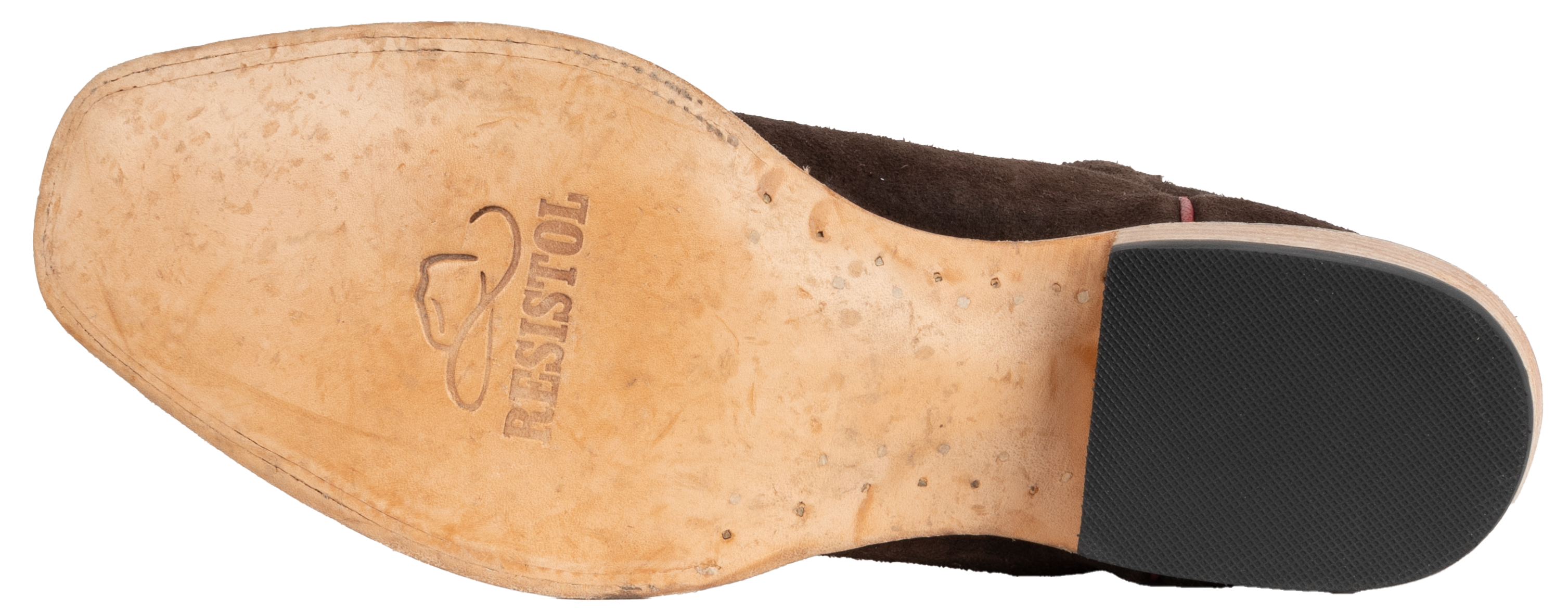 Stonewashed Rough Out Chocolate - Cutter Toe