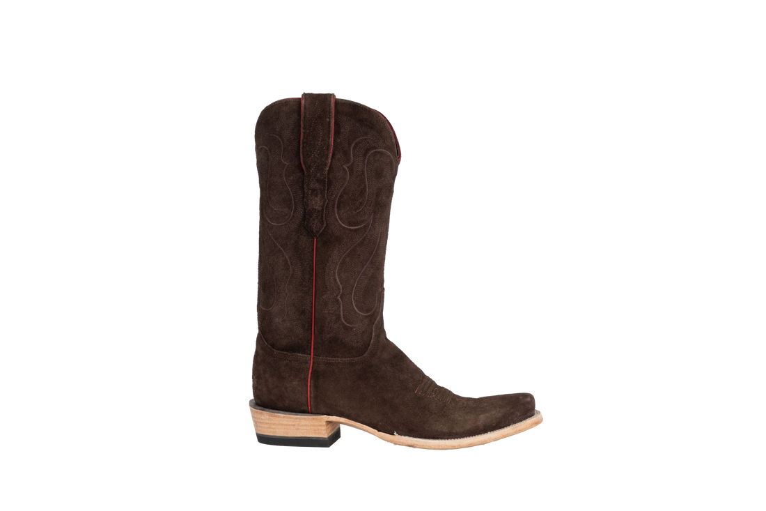 Stonewashed Rough Out Chocolate - Cutter Toe