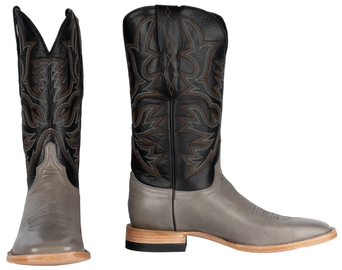 Cowhide Grey - Square Toe