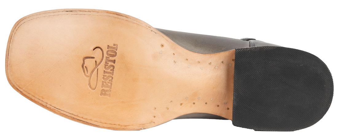 Cowhide Grey - Square Toe