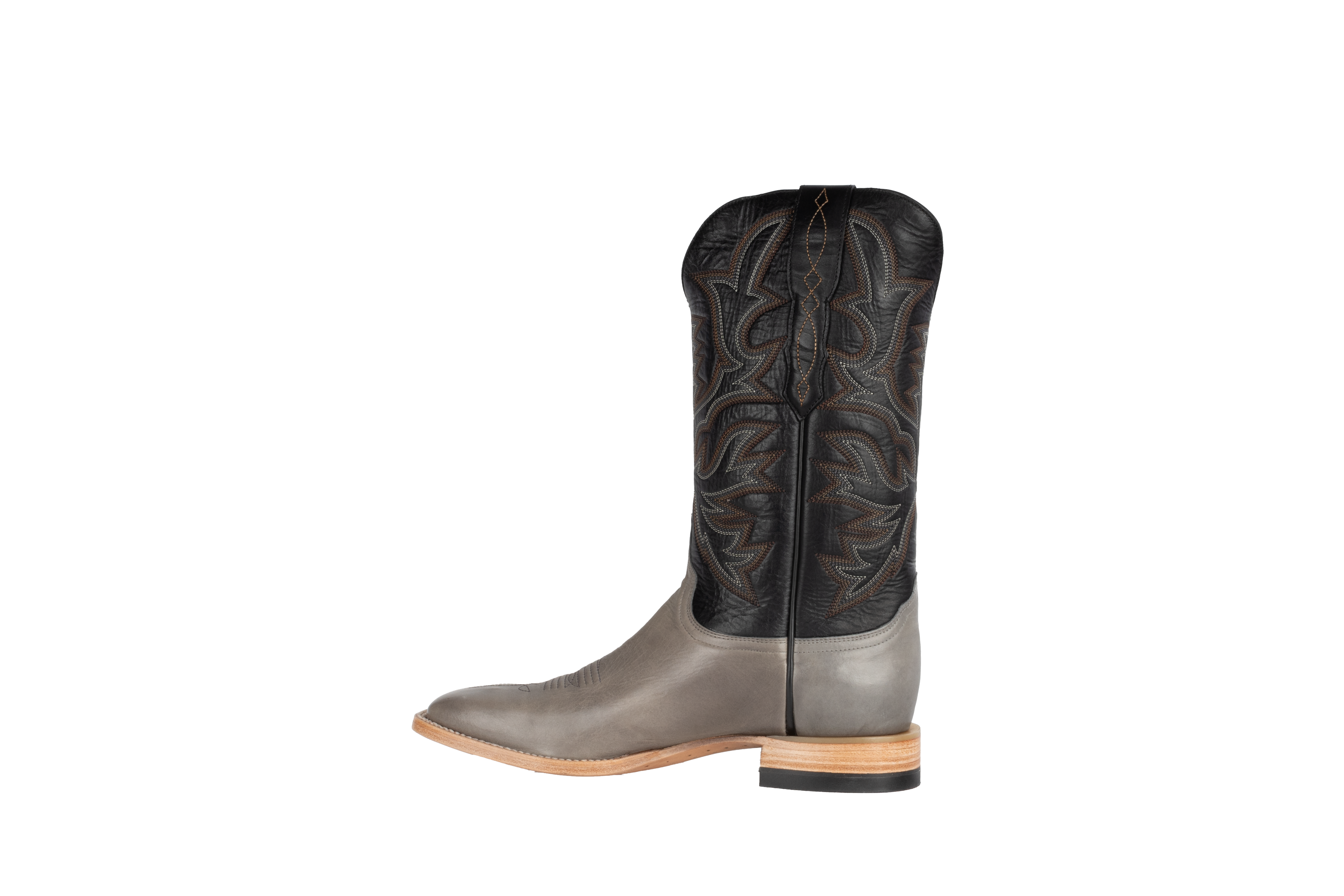 Cowhide Grey - Square Toe