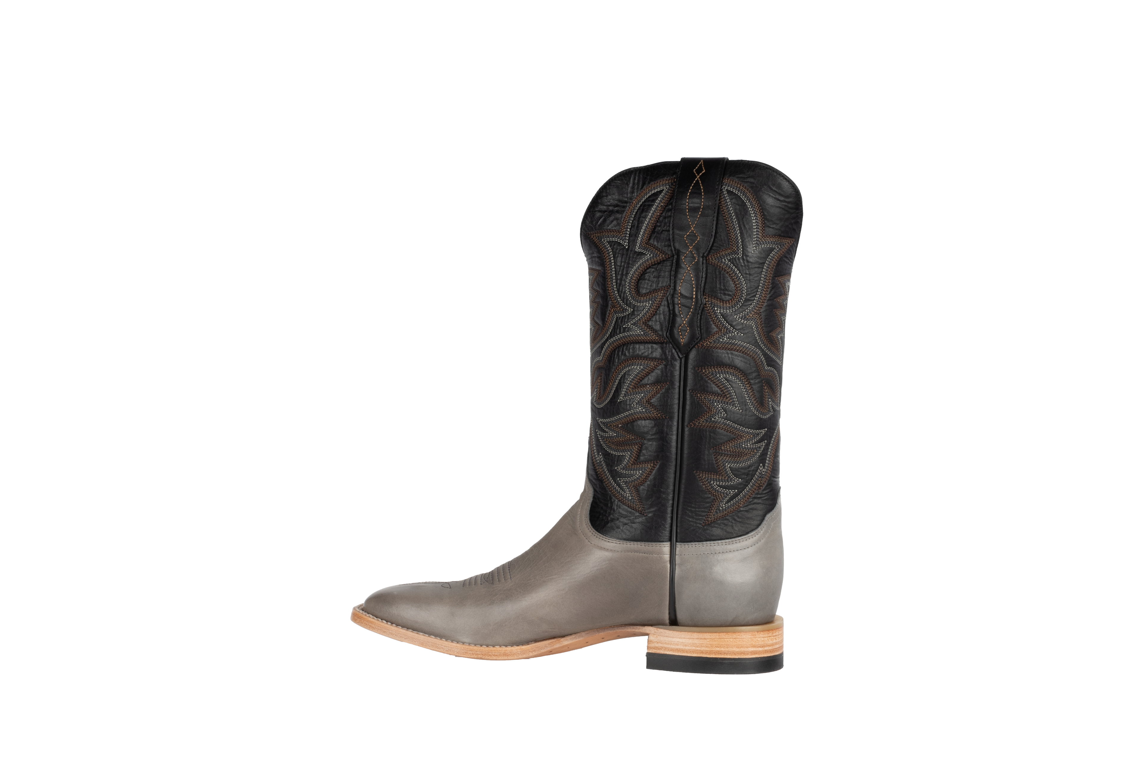 Cowhide Grey - Square Toe