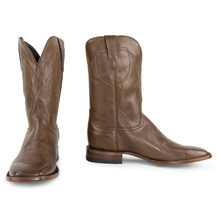 Cognac Cowhide - Square Toe