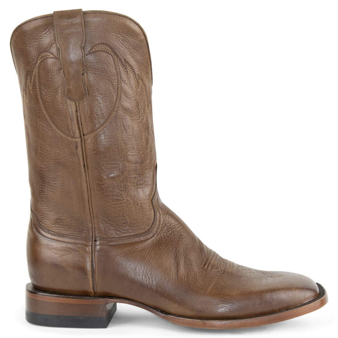 Cognac Cowhide - Square Toe