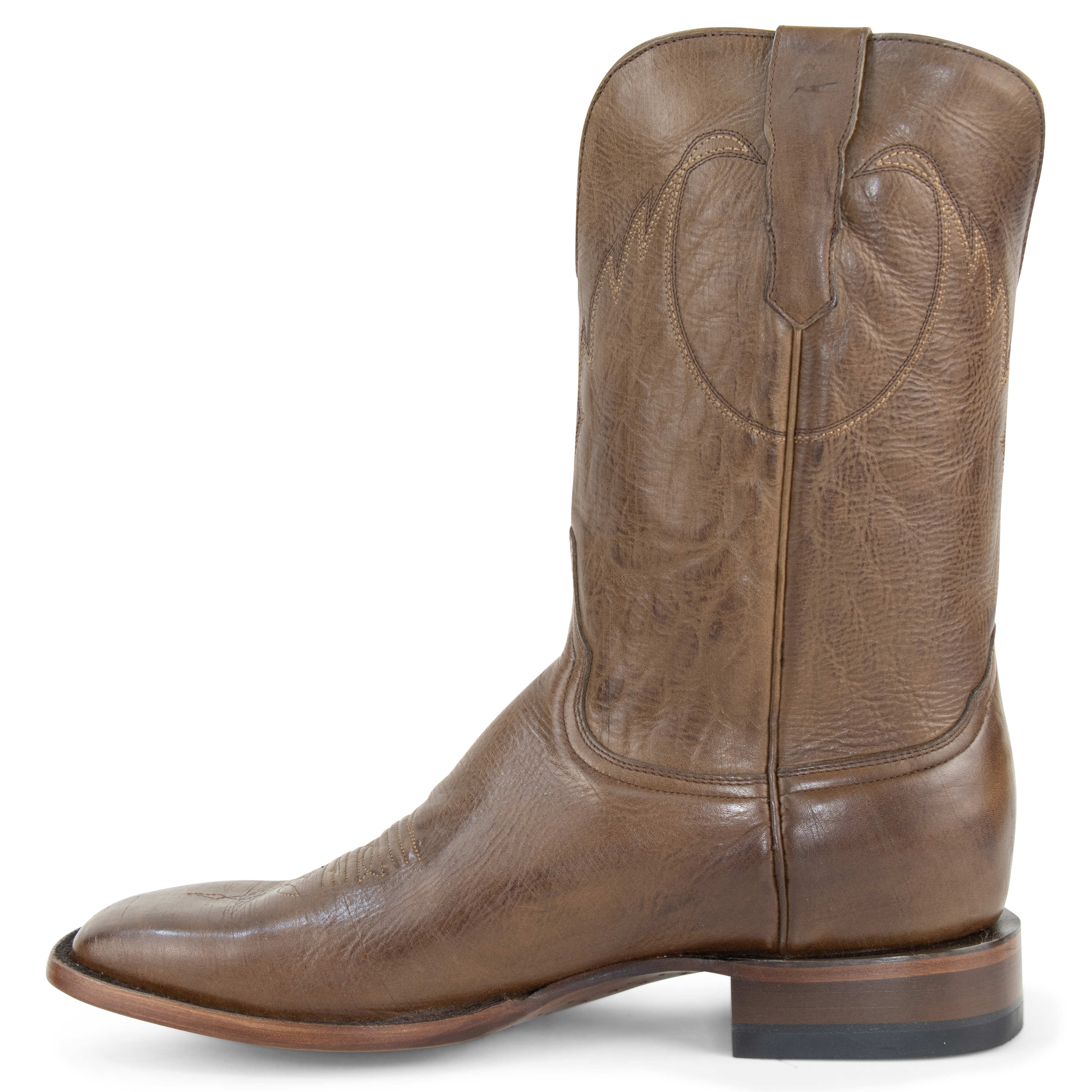 Cognac Cowhide - Square Toe