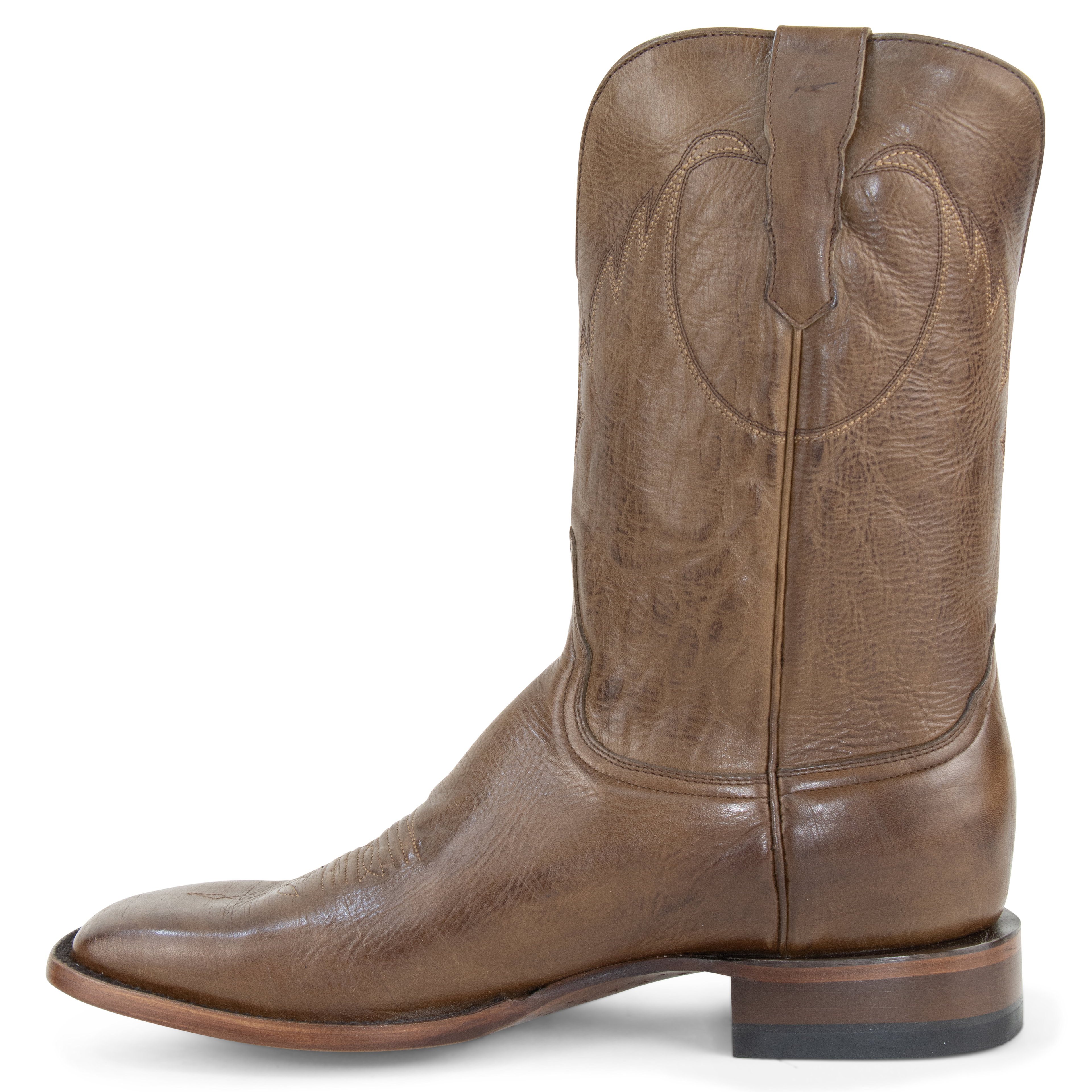 Cognac Cowhide - Square Toe