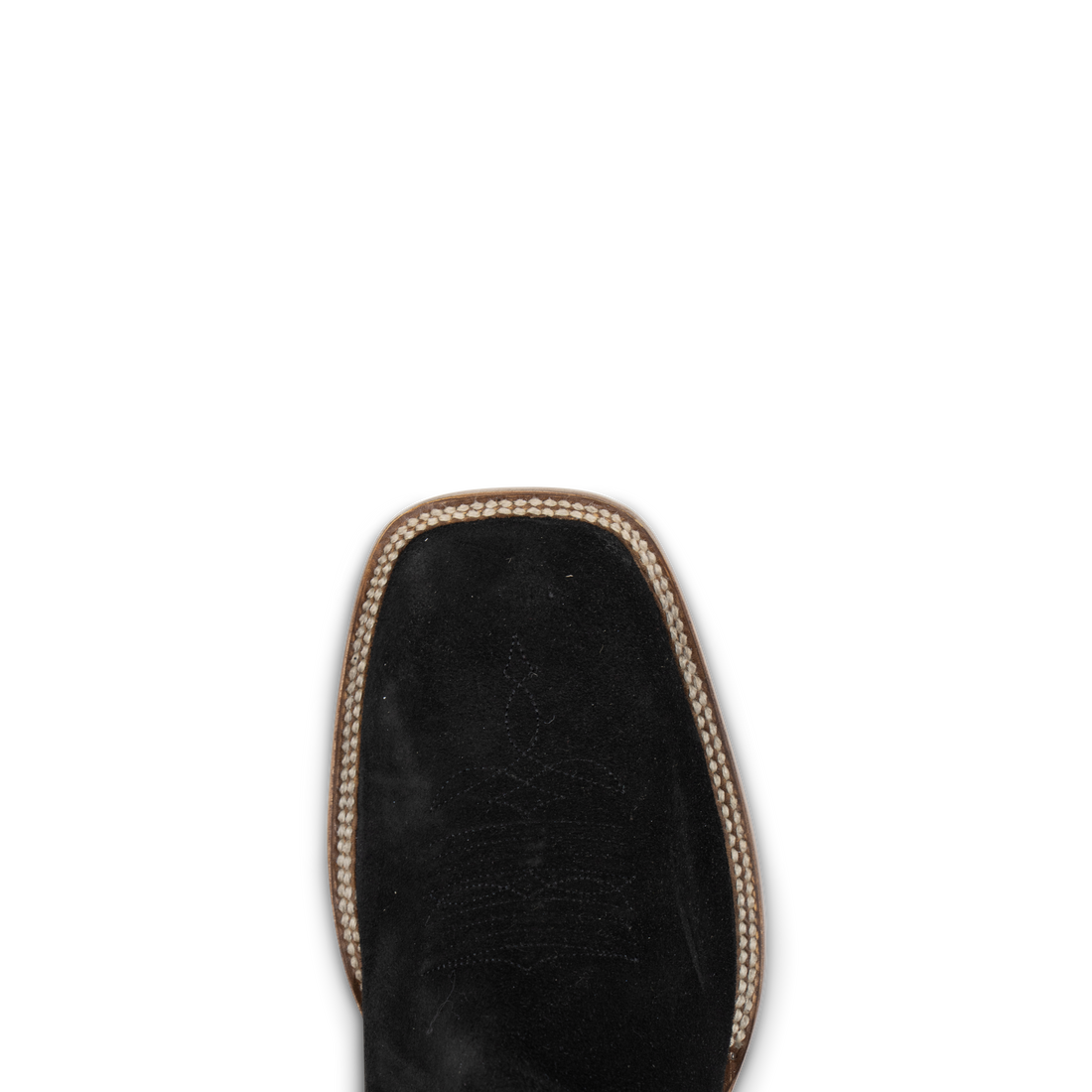 Black Roughout - Square Toe