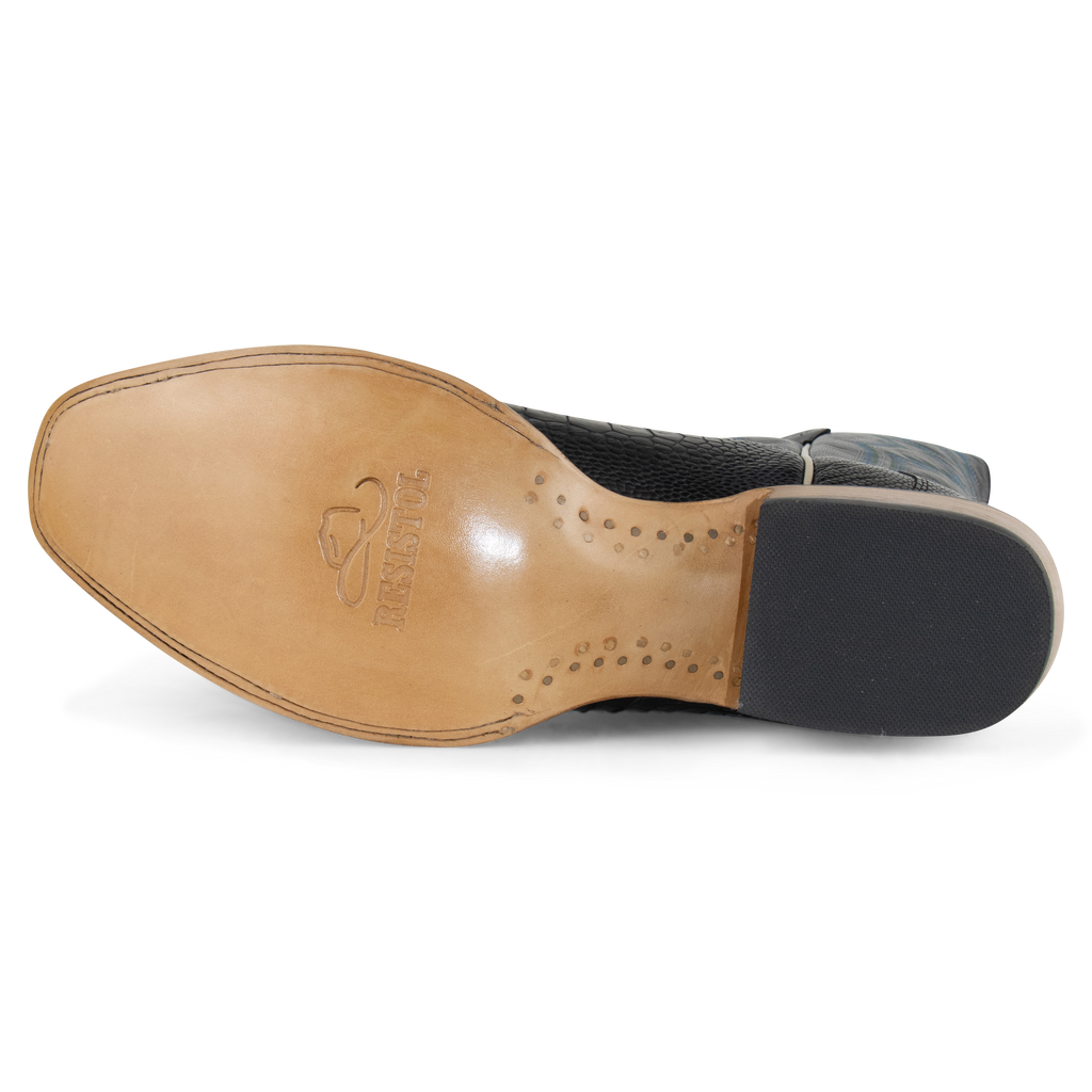 Ostrich Leg Black - Cutter Toe