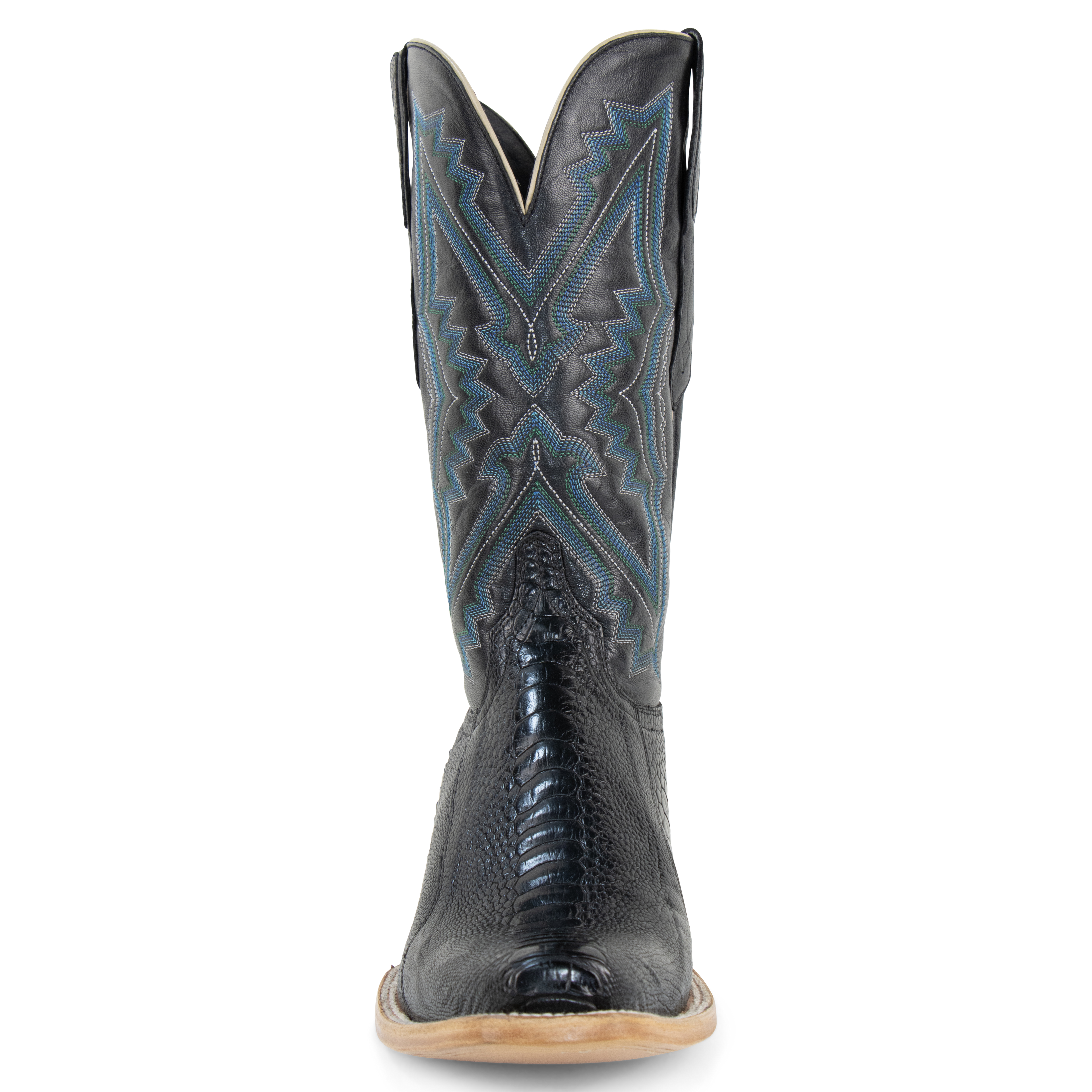 Ostrich Leg Black - Cutter Toe