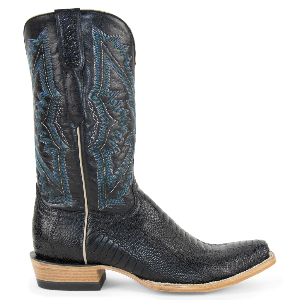 Ostrich Leg Black - Cutter Toe