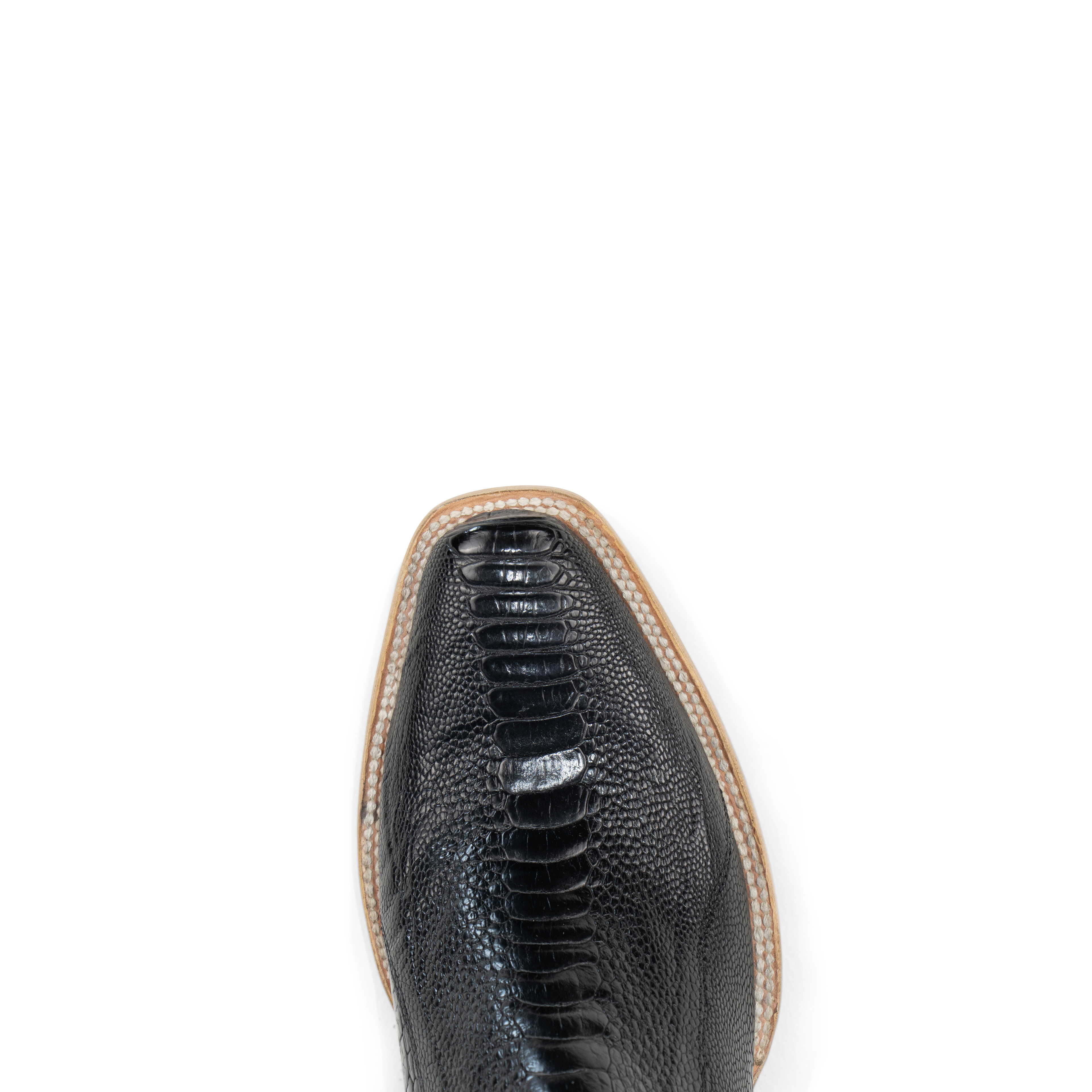 Ostrich Leg Black - Cutter Toe