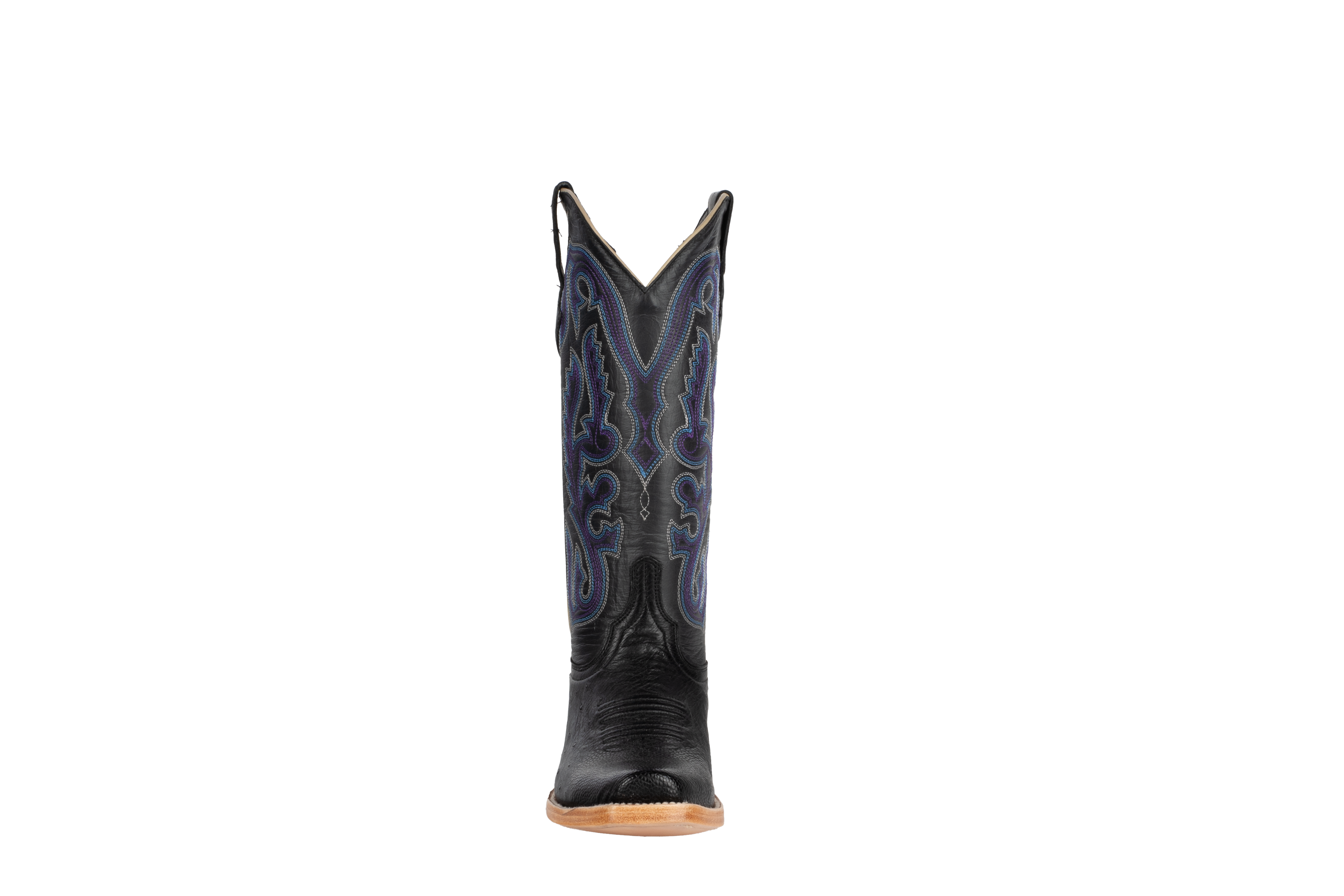 Smooth Ostrich Black - Cutter Toe