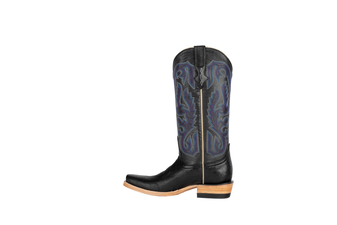 Smooth Ostrich Black - Cutter Toe