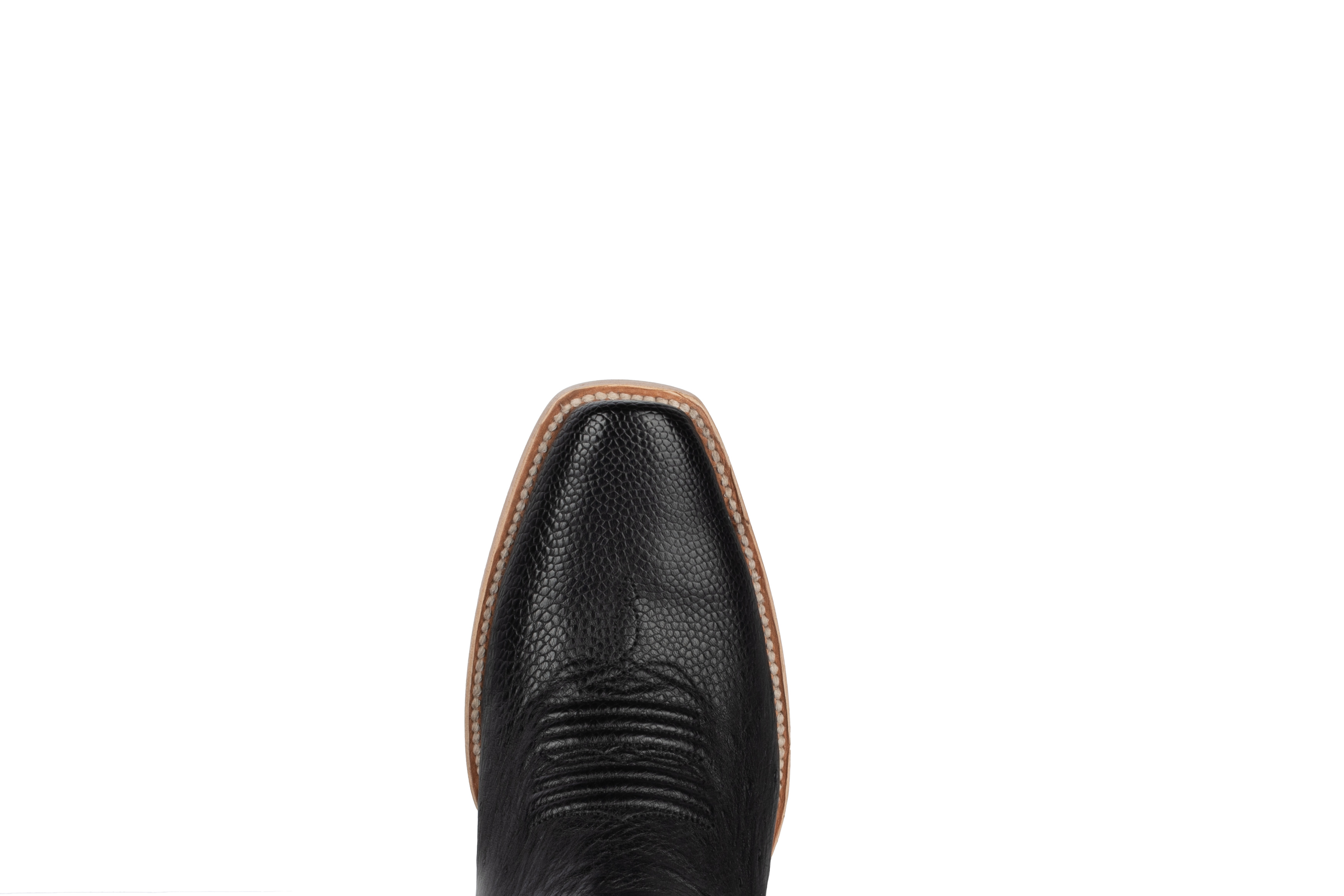 Smooth Ostrich Black - Cutter Toe