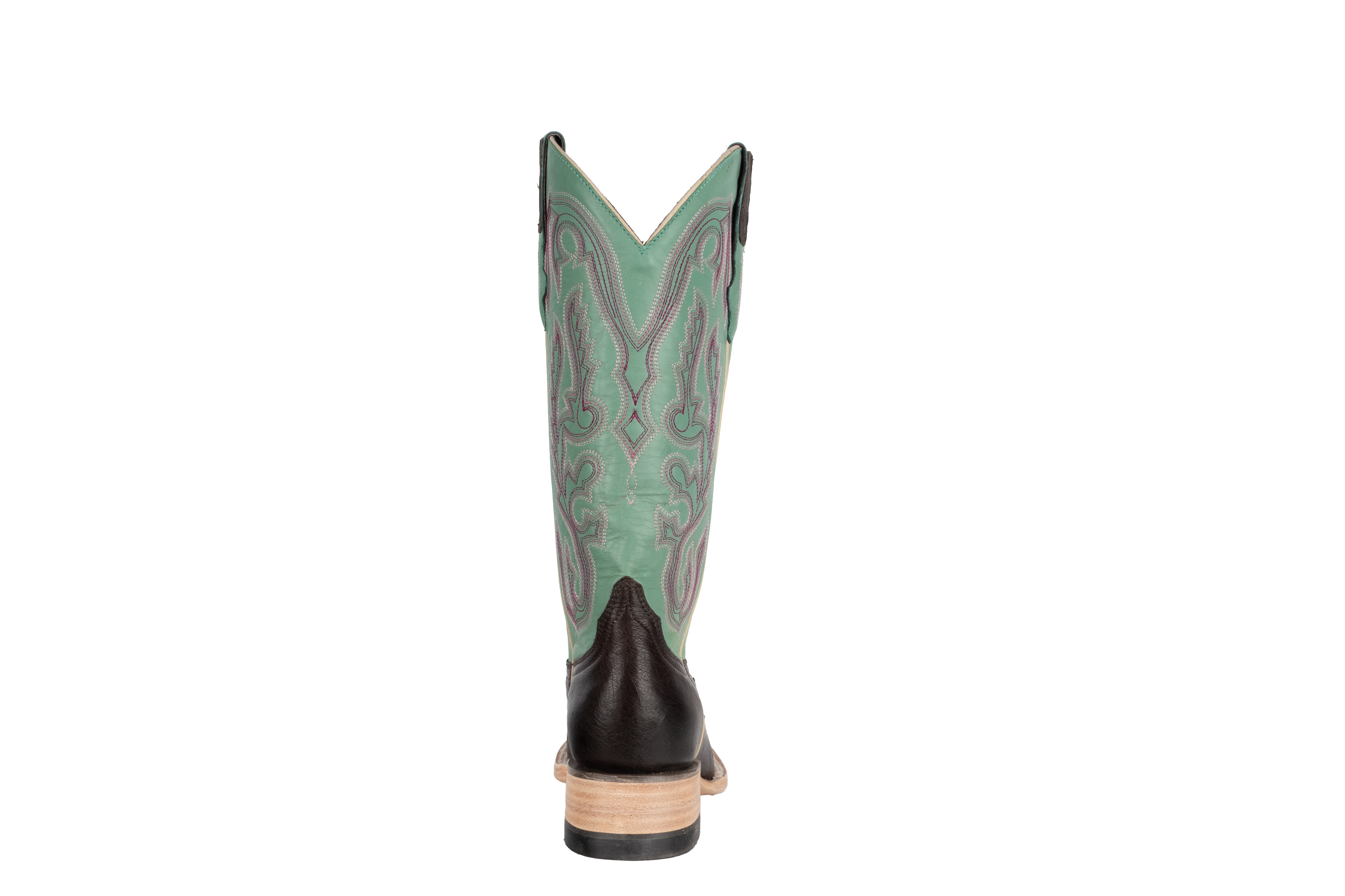 Smooth Ostrich Nicotine - Square Toe