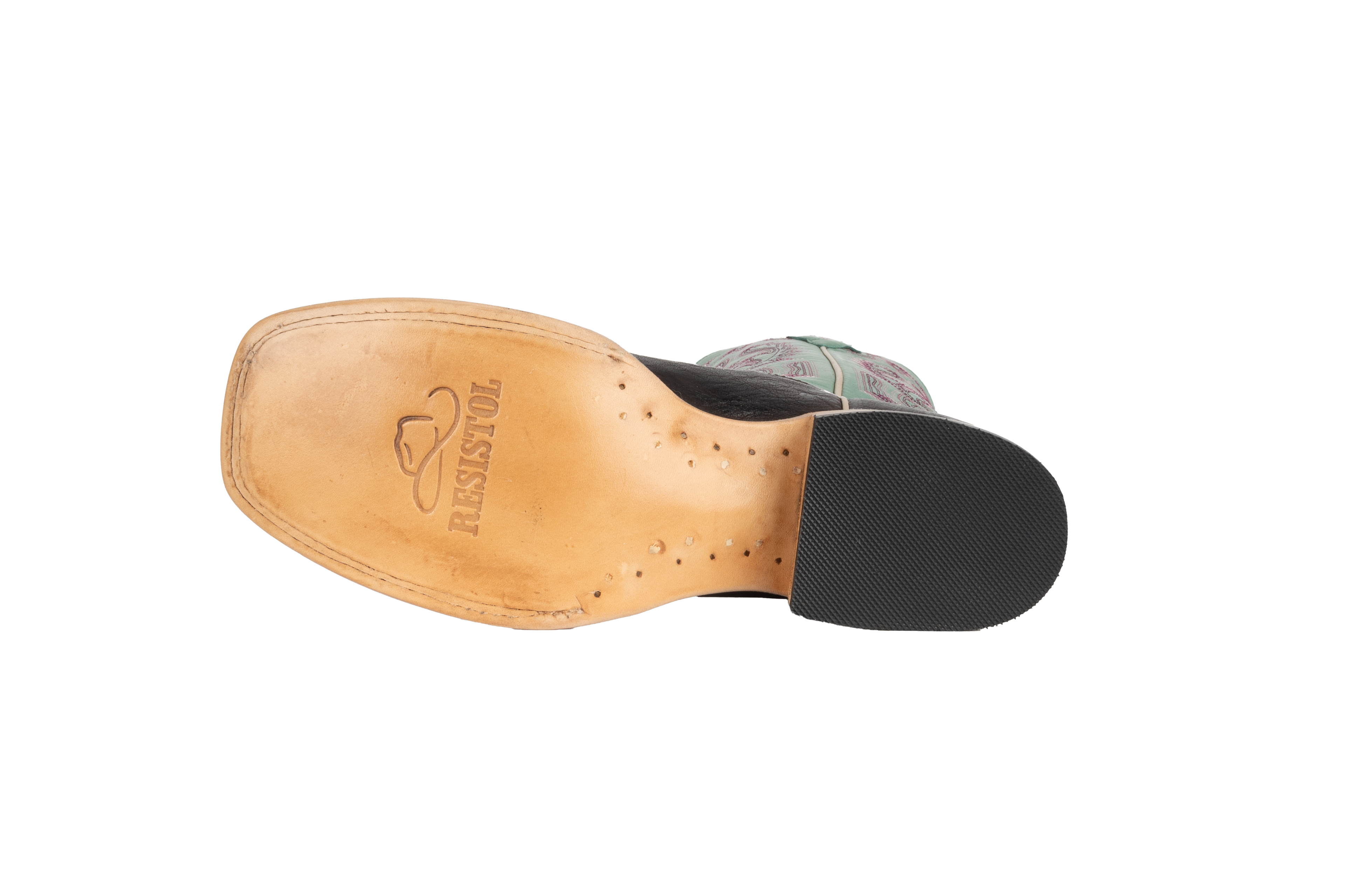 Smooth Ostrich Nicotine - Square Toe