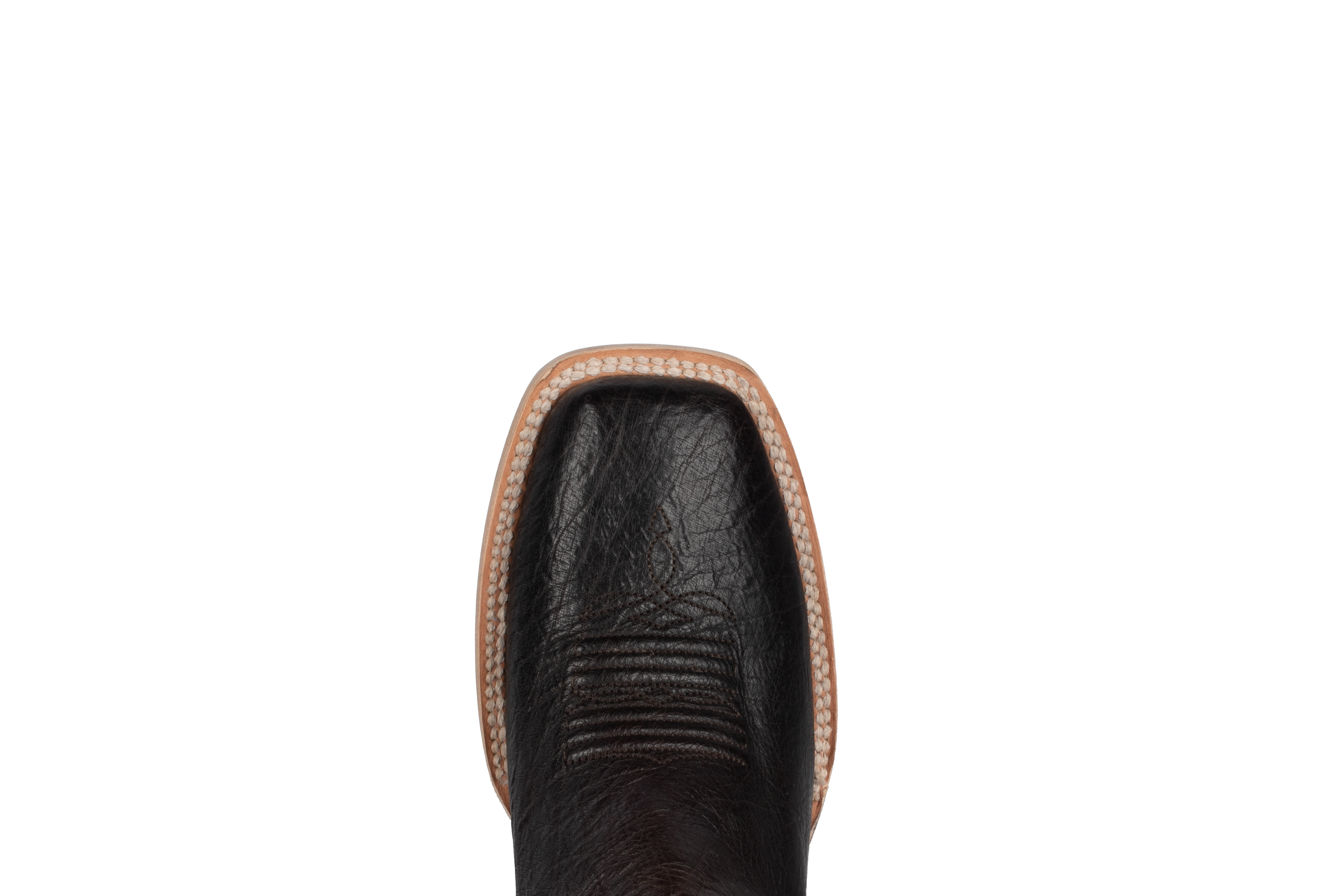 Smooth Ostrich Nicotine - Square Toe