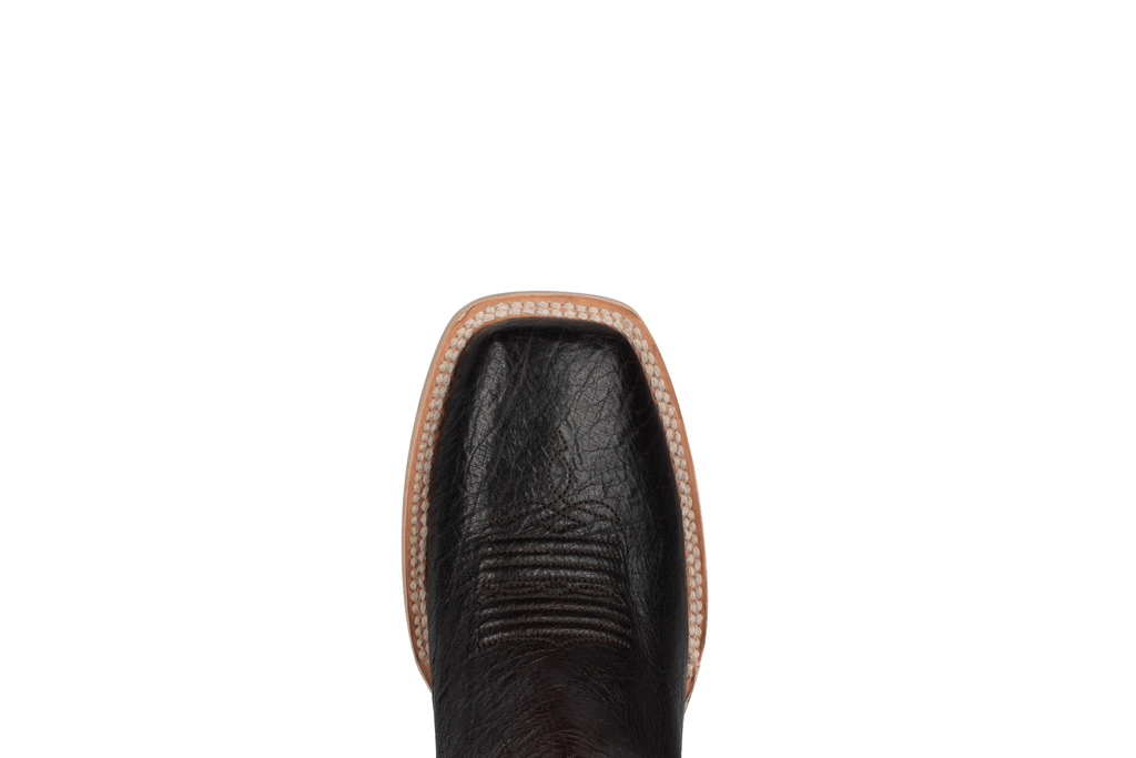 Smooth Ostrich Nicotine - Square Toe