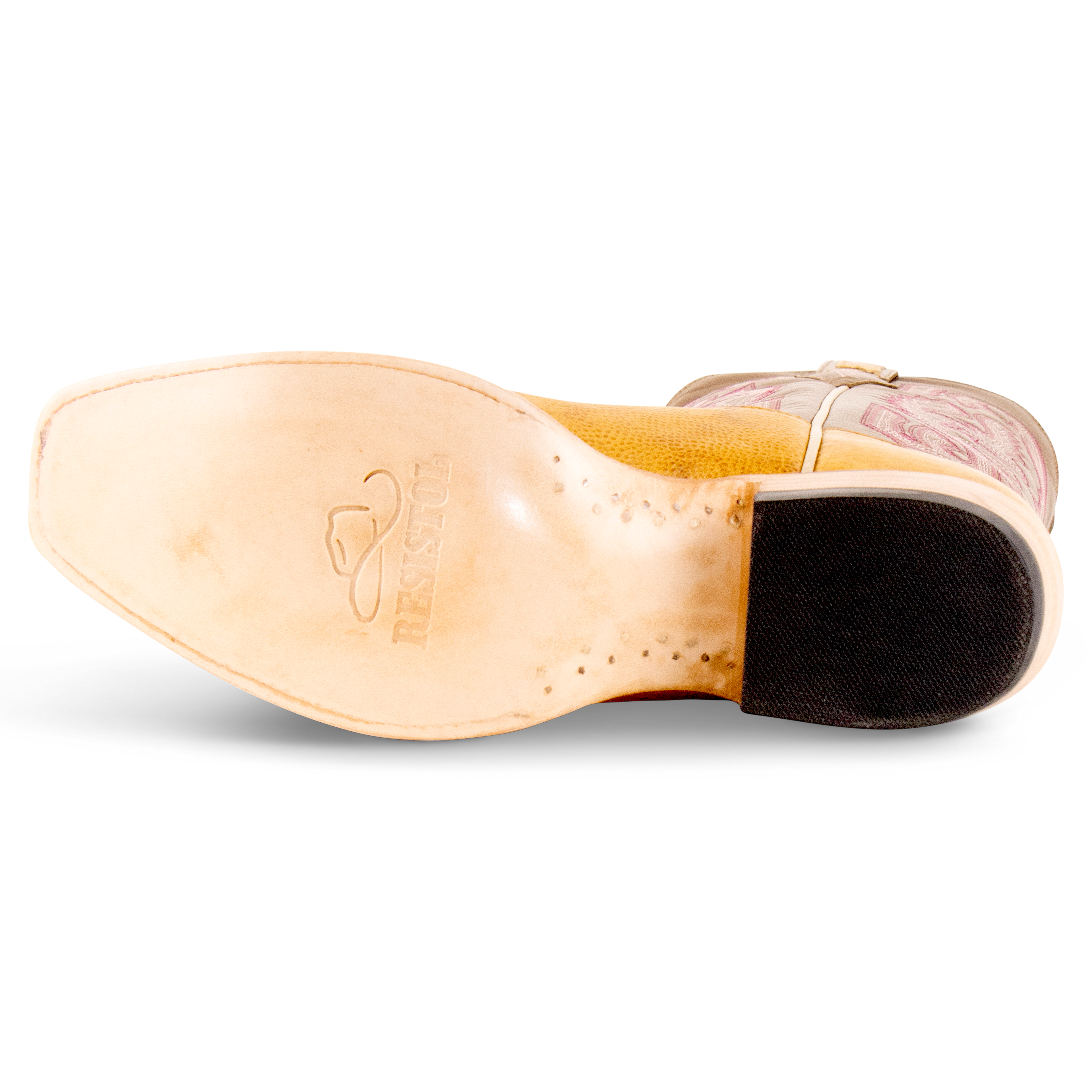 Smooth Ostrich Ant Sadlle Tan - Cutter Toe