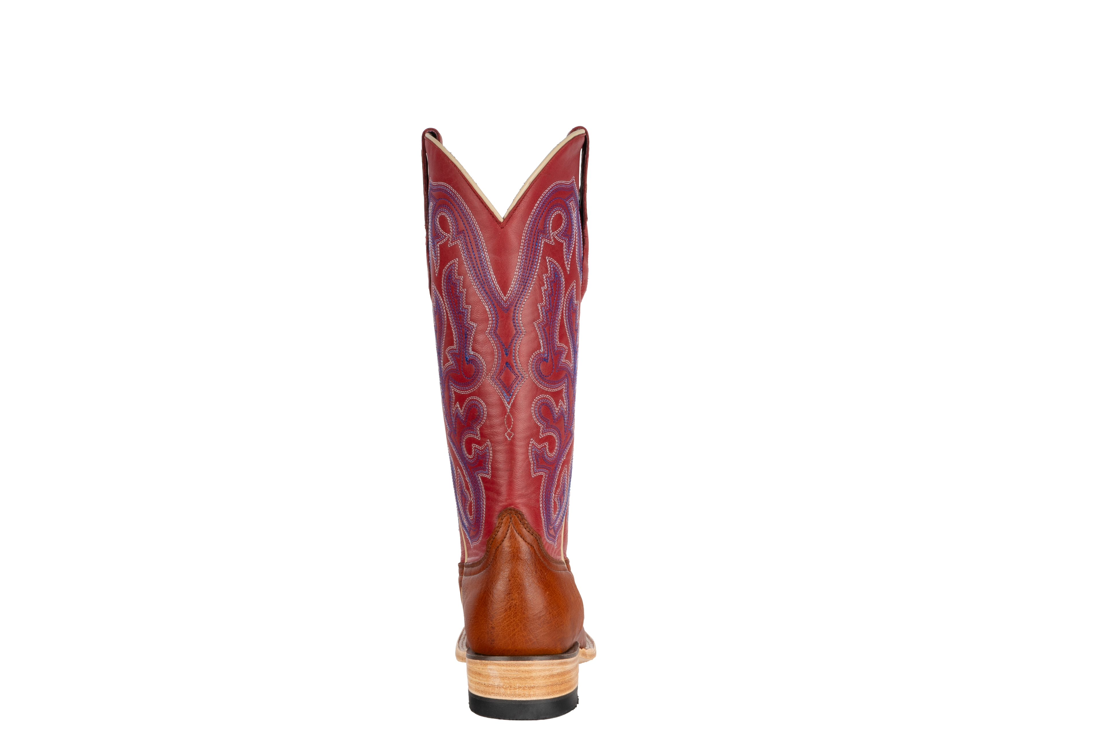 Smooth Ostrich Cognac - Square Toe