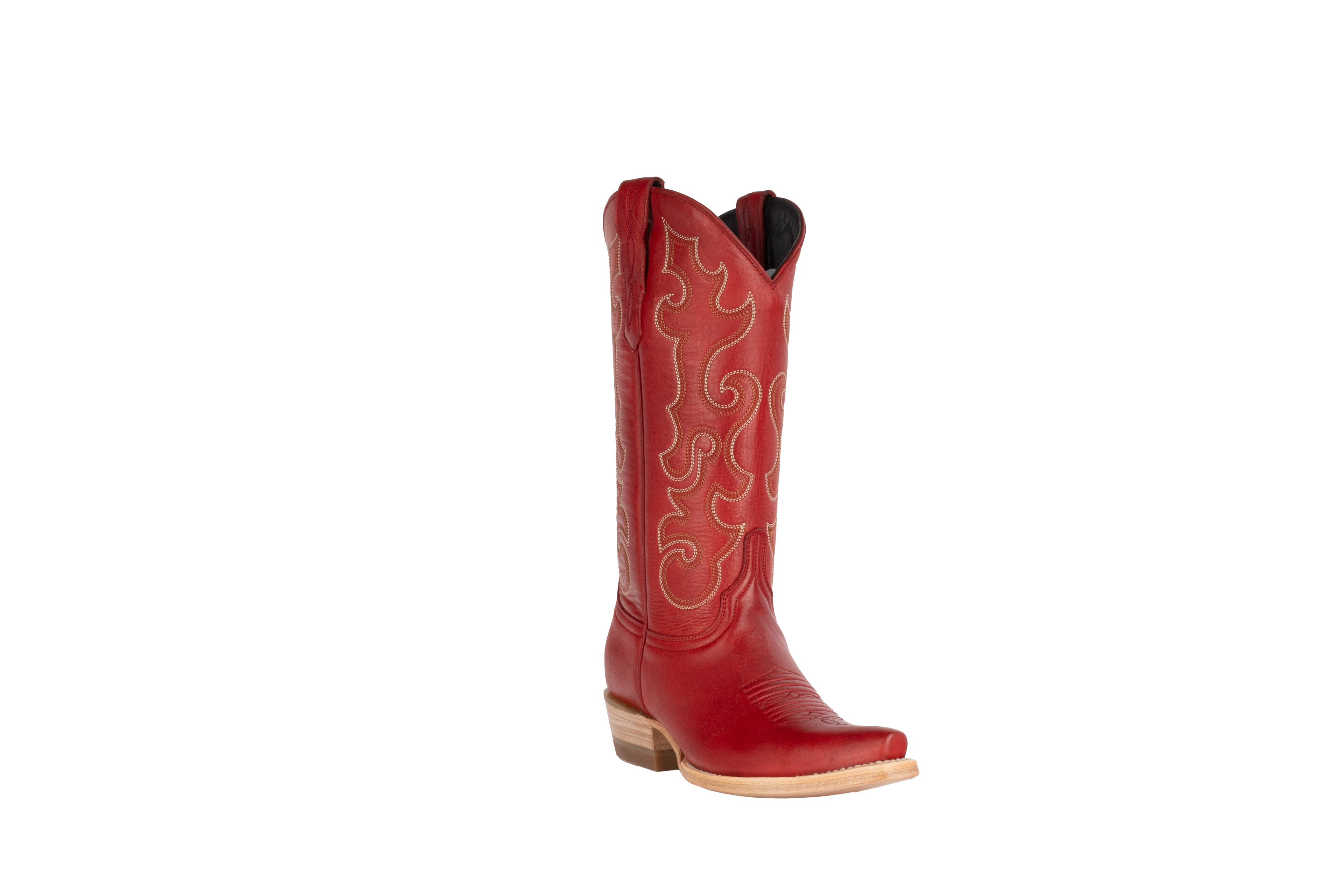 Cowhide Red - Pointed Toe