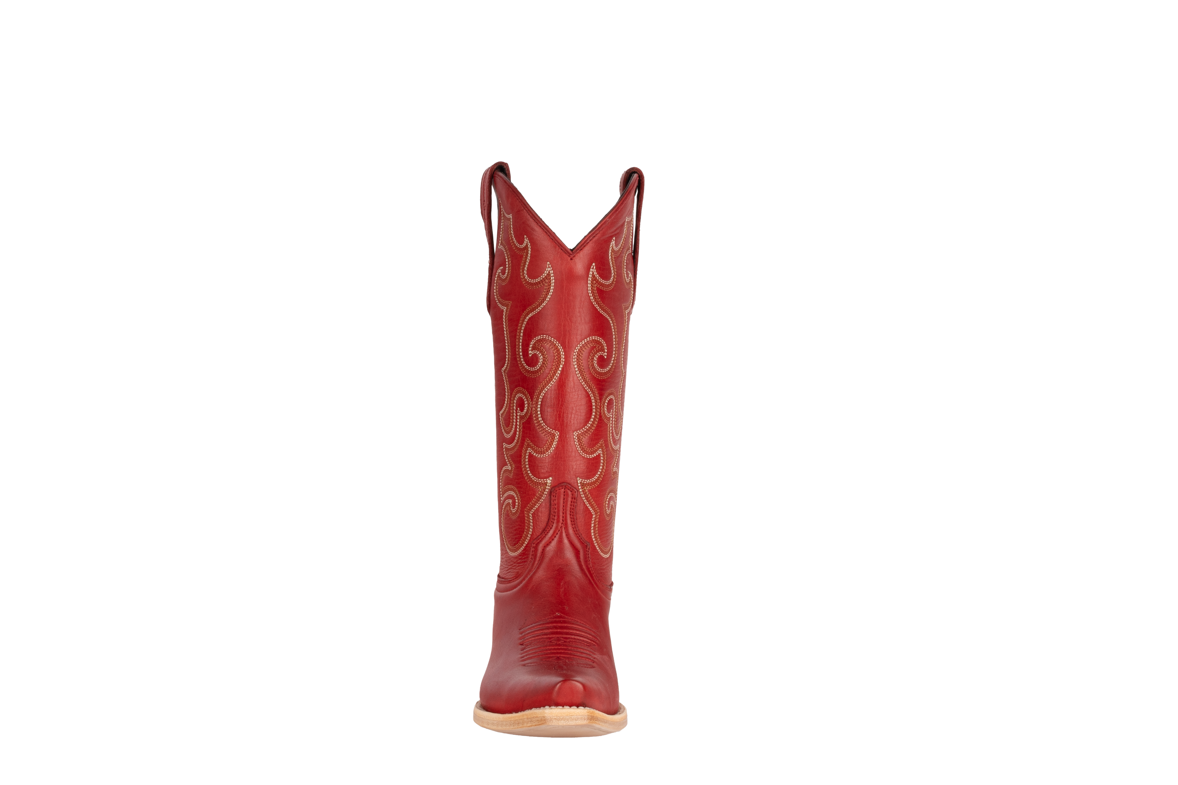 Cowhide Red - Pointed Toe
