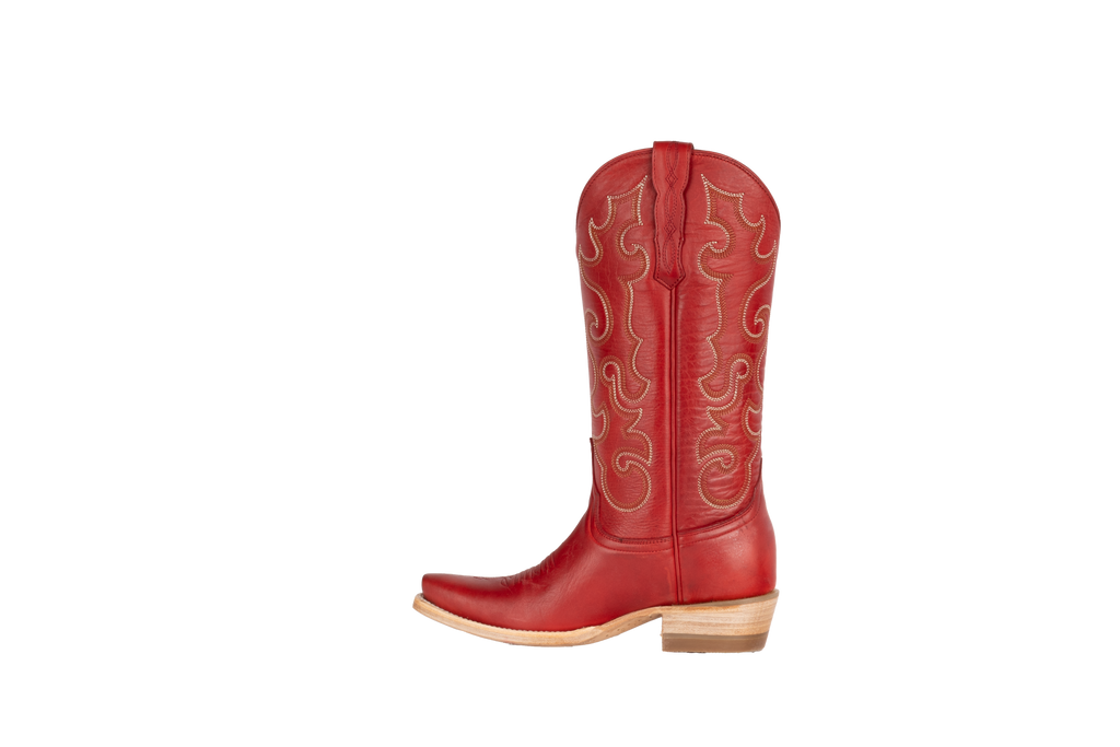 Cowhide Red - Pointed Toe