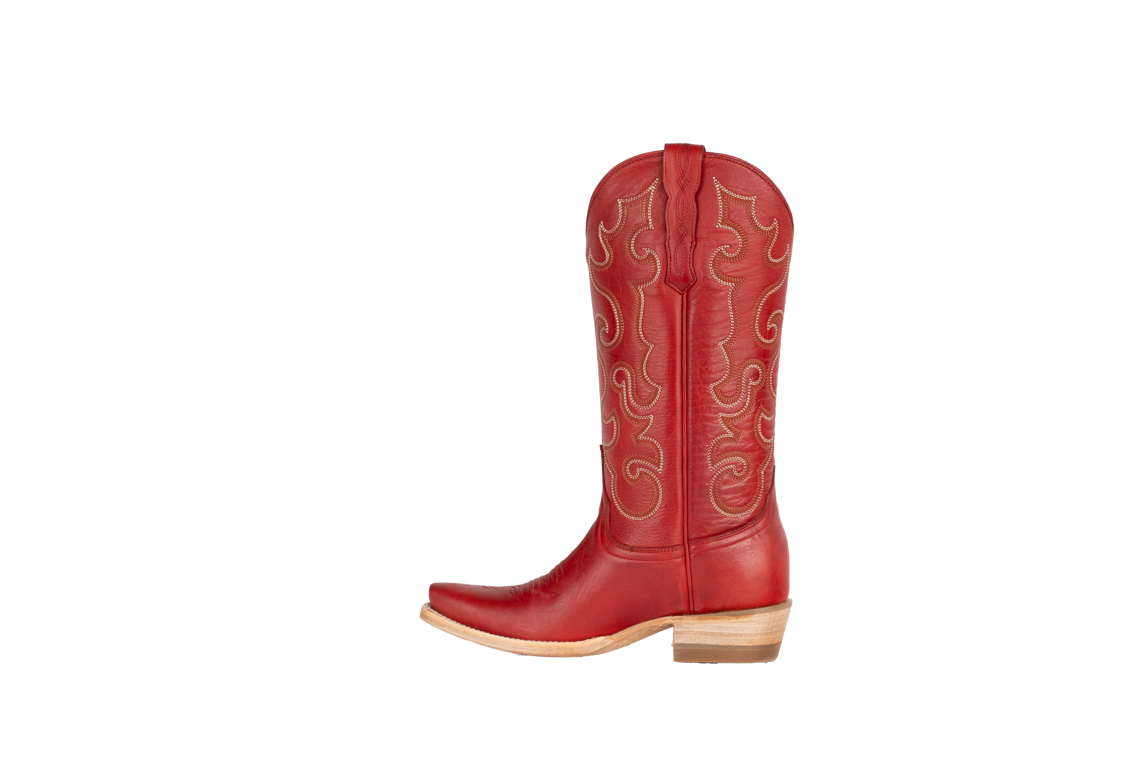 Cowhide Red - Pointed Toe