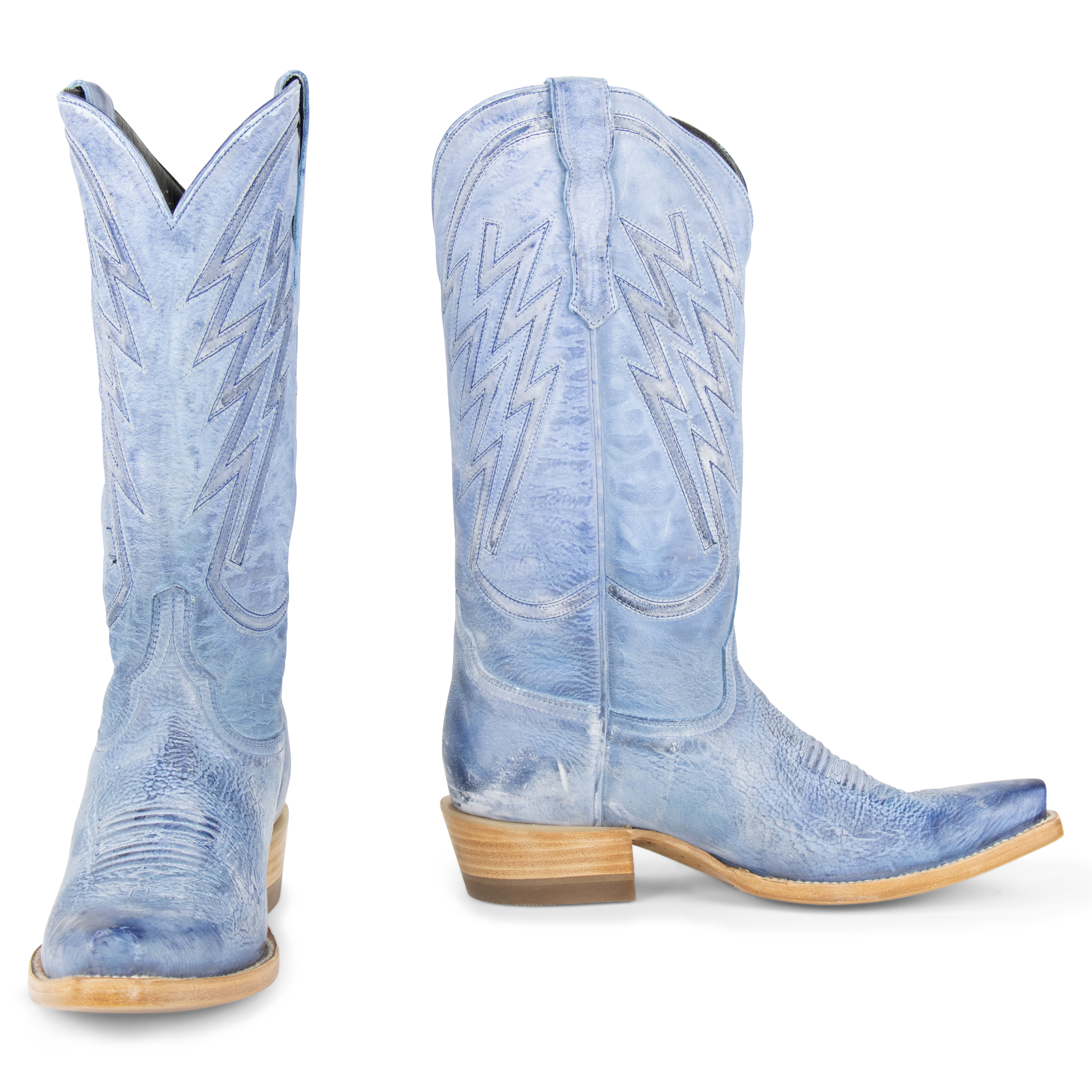 Gamuza Azul - Pointed Toe